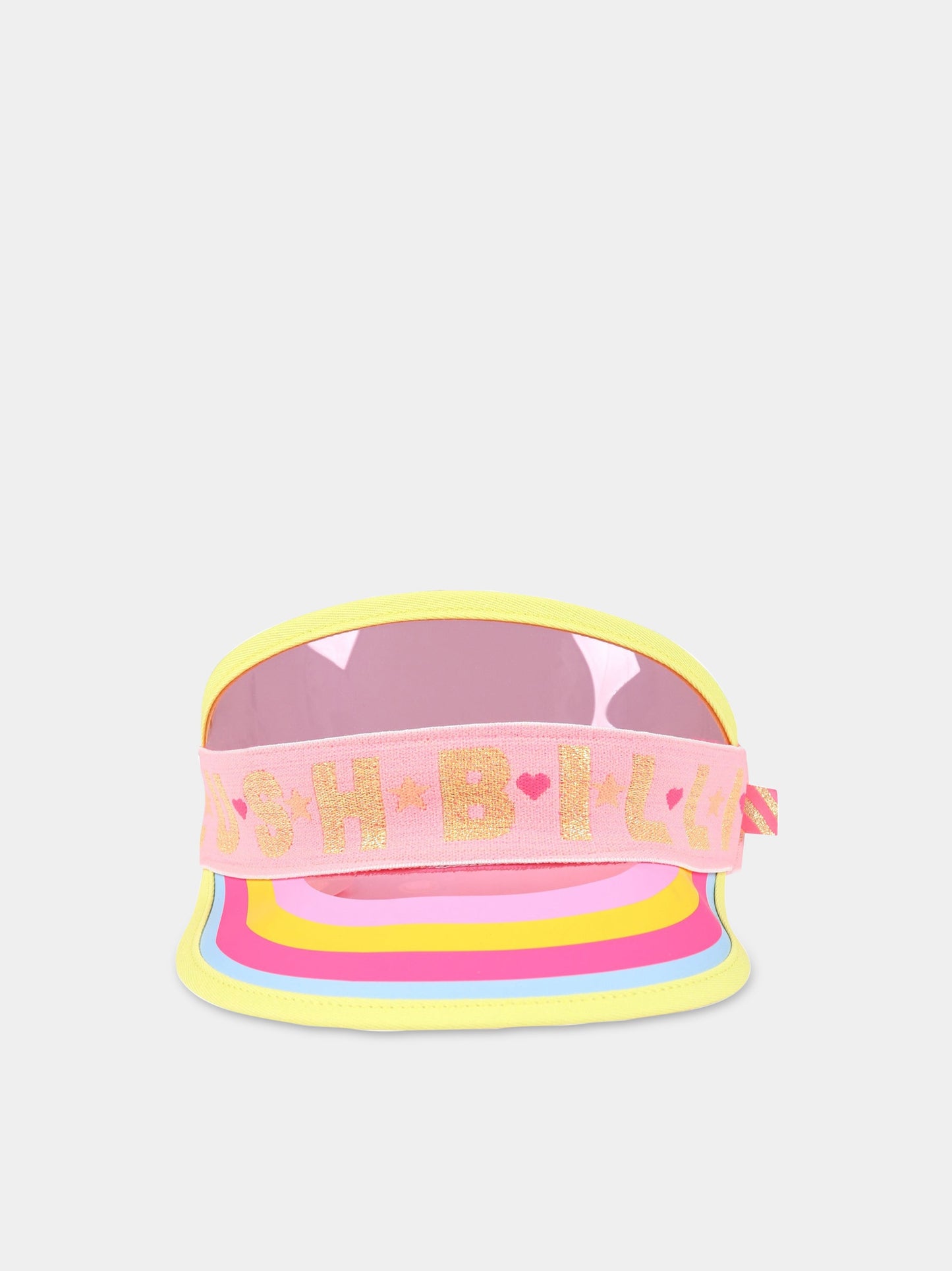 Visiera rosa per bambina con fascia logata,Billieblush,U11136 462