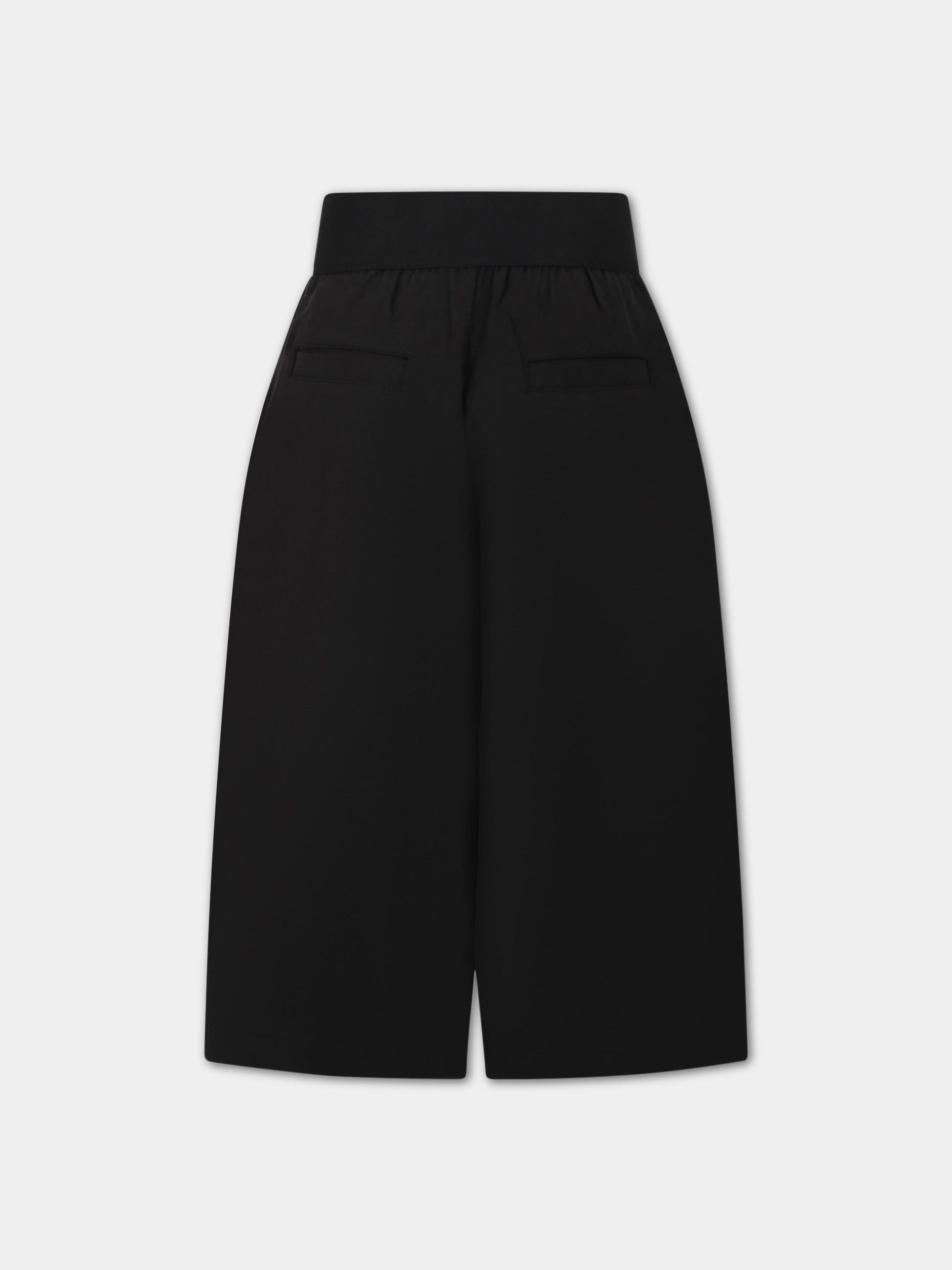 Pantaloni neri per bambina con logo,Dkny,D34A98 09B