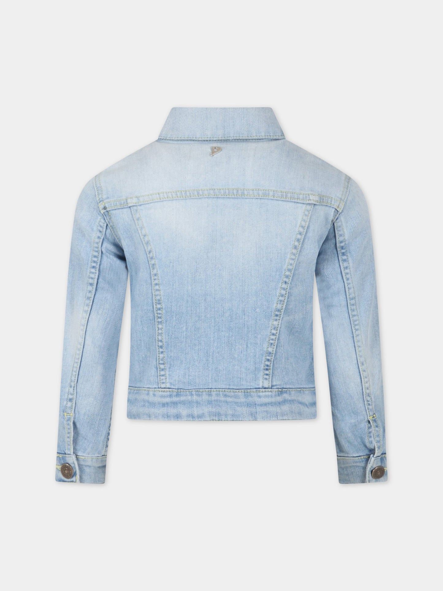 Giacca celeste di jeans per bambino,Dondup Kids,DMGB72C DS039 4012