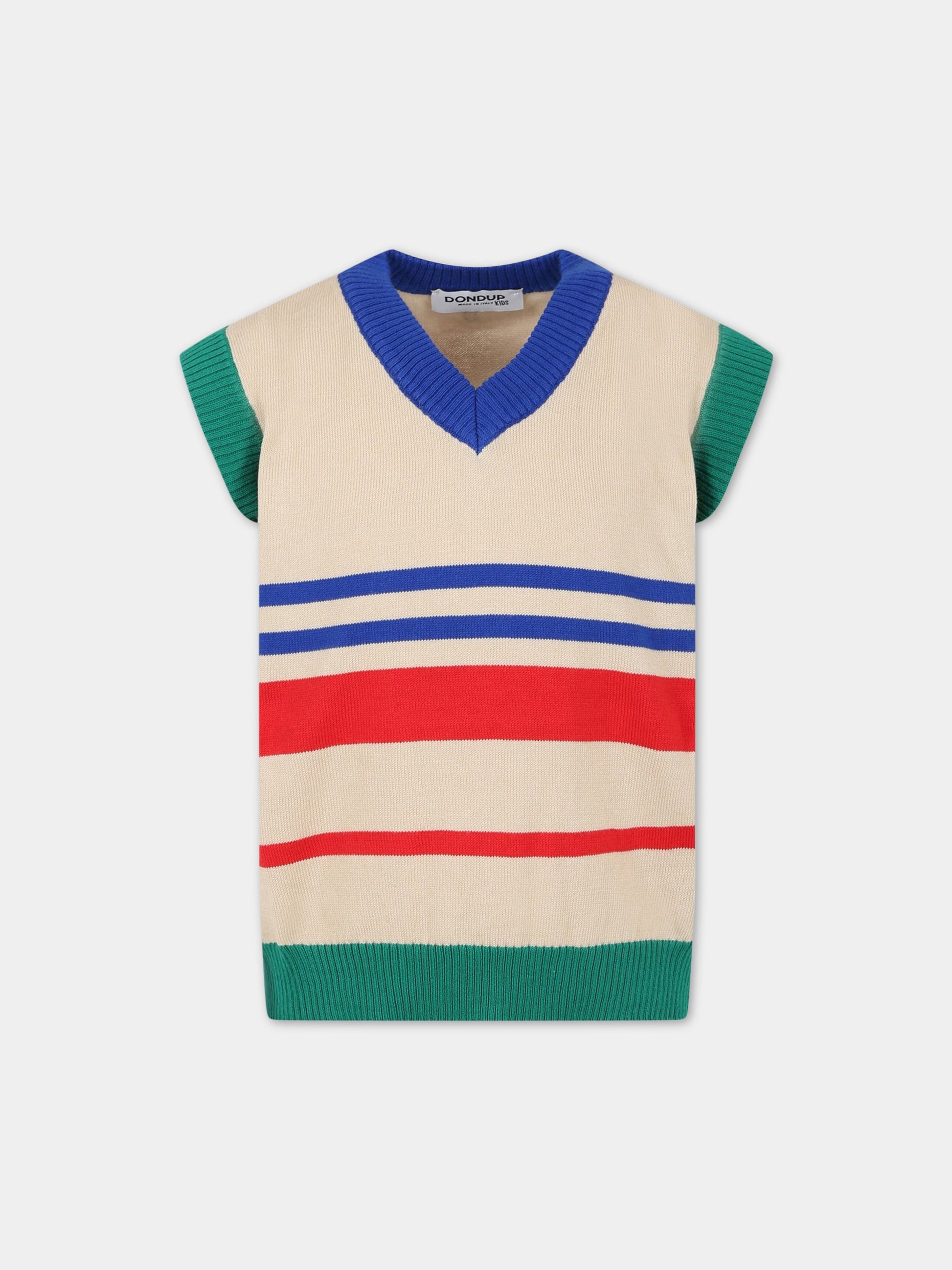 Gilet multicolor per bambino,Dondup Kids,DMMA64C FL205 D009