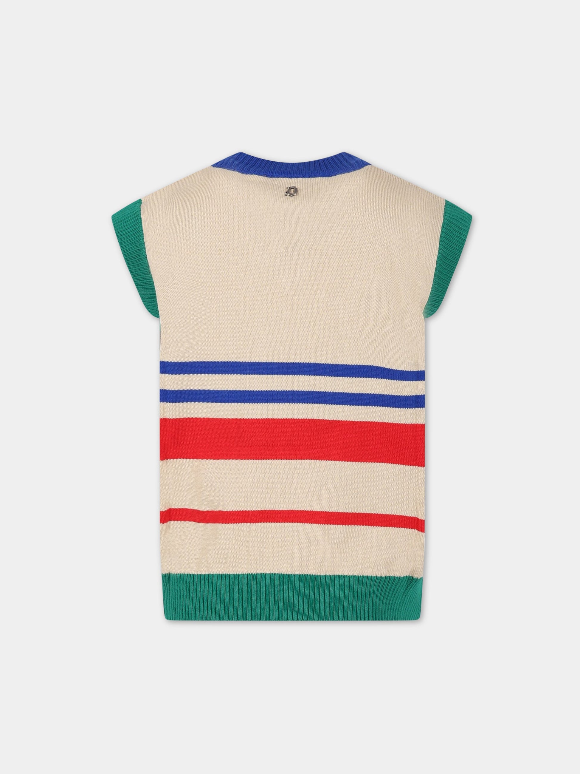 Gilet multicolor per bambino,Dondup Kids,DMMA64C FL205 D009