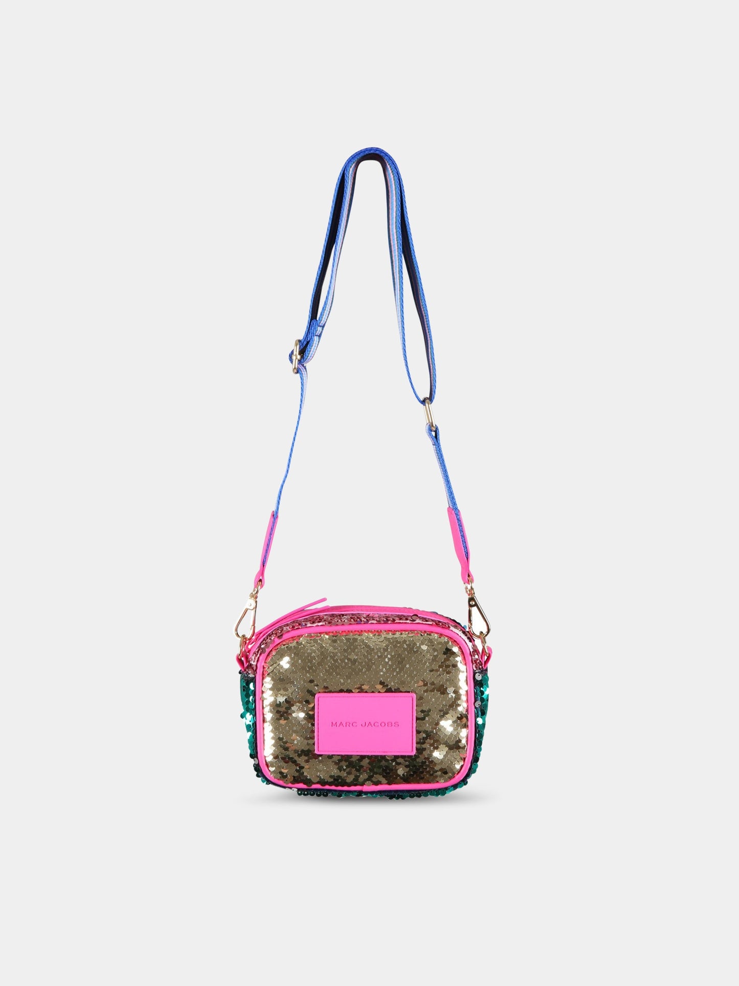 Borsa multicolor per bambina con patch logato,Little Marc Jacobs,W10206 Z40