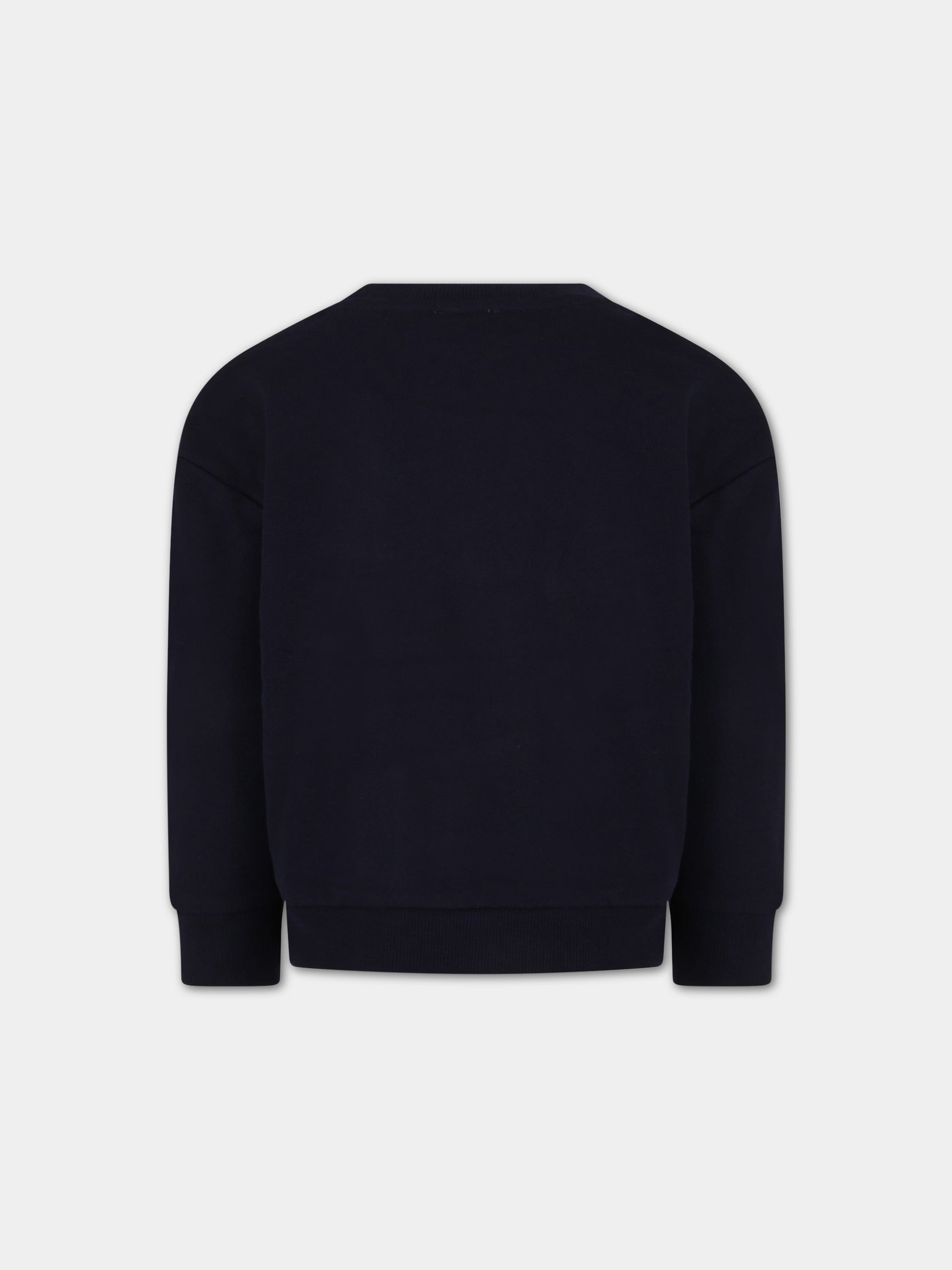 Felpa blu per bambina con logo,Little Marc Jacobs,W15664 84E