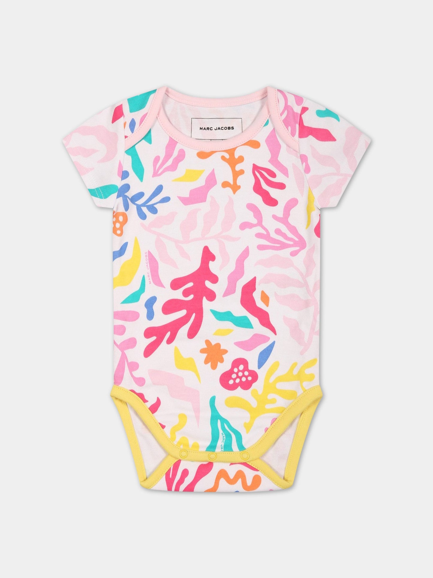 Set multicolor per neonata con stampa e logo,Little Marc Jacobs,W98158 44G