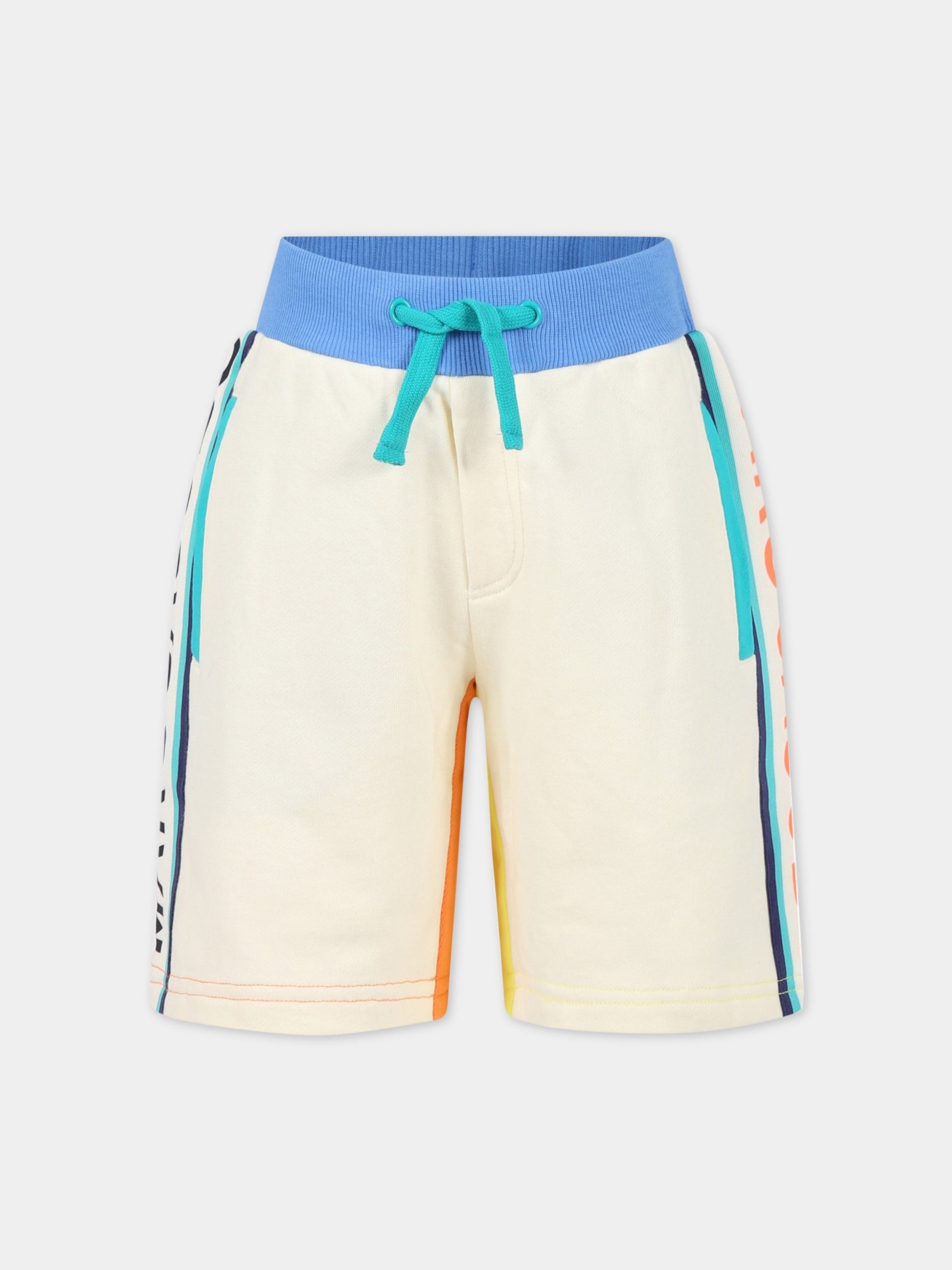 Shorts multicolor per bambino con logo multicolor,Little Marc Jacobs,W24277 140