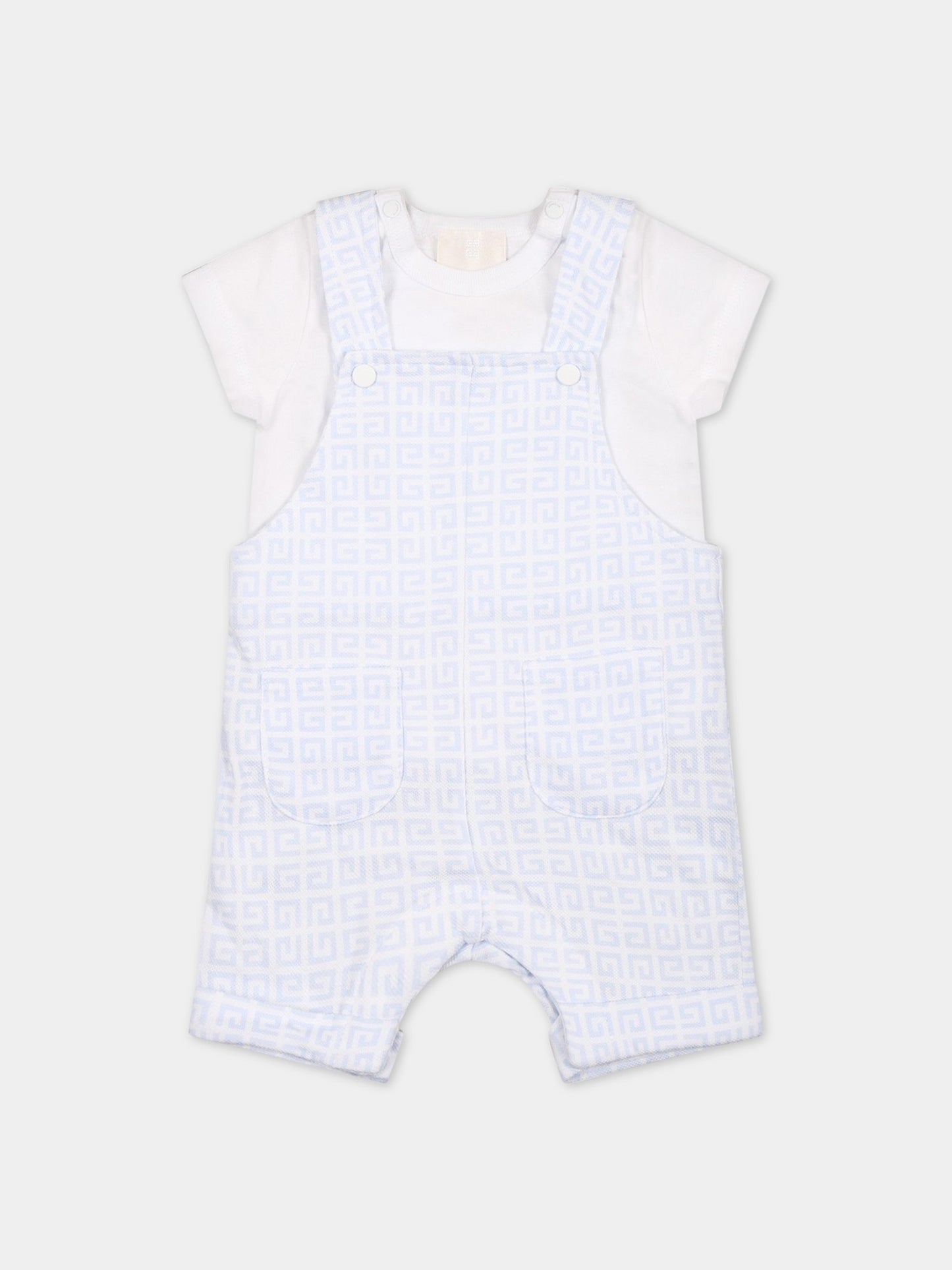Set bianco per neonato con logo,Givenchy Kids,H98167 771