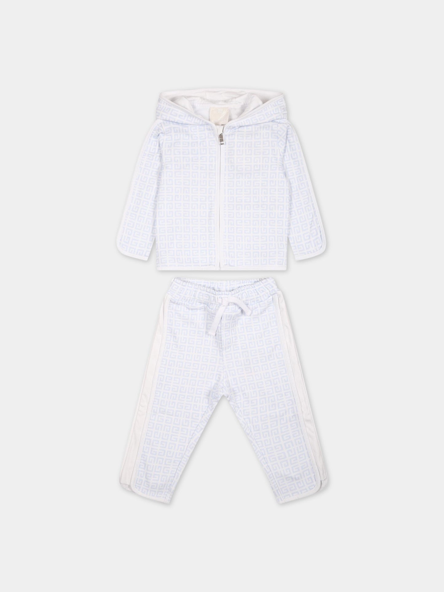Tuta bianca per neonato con logo,Givenchy Kids,H98169 771