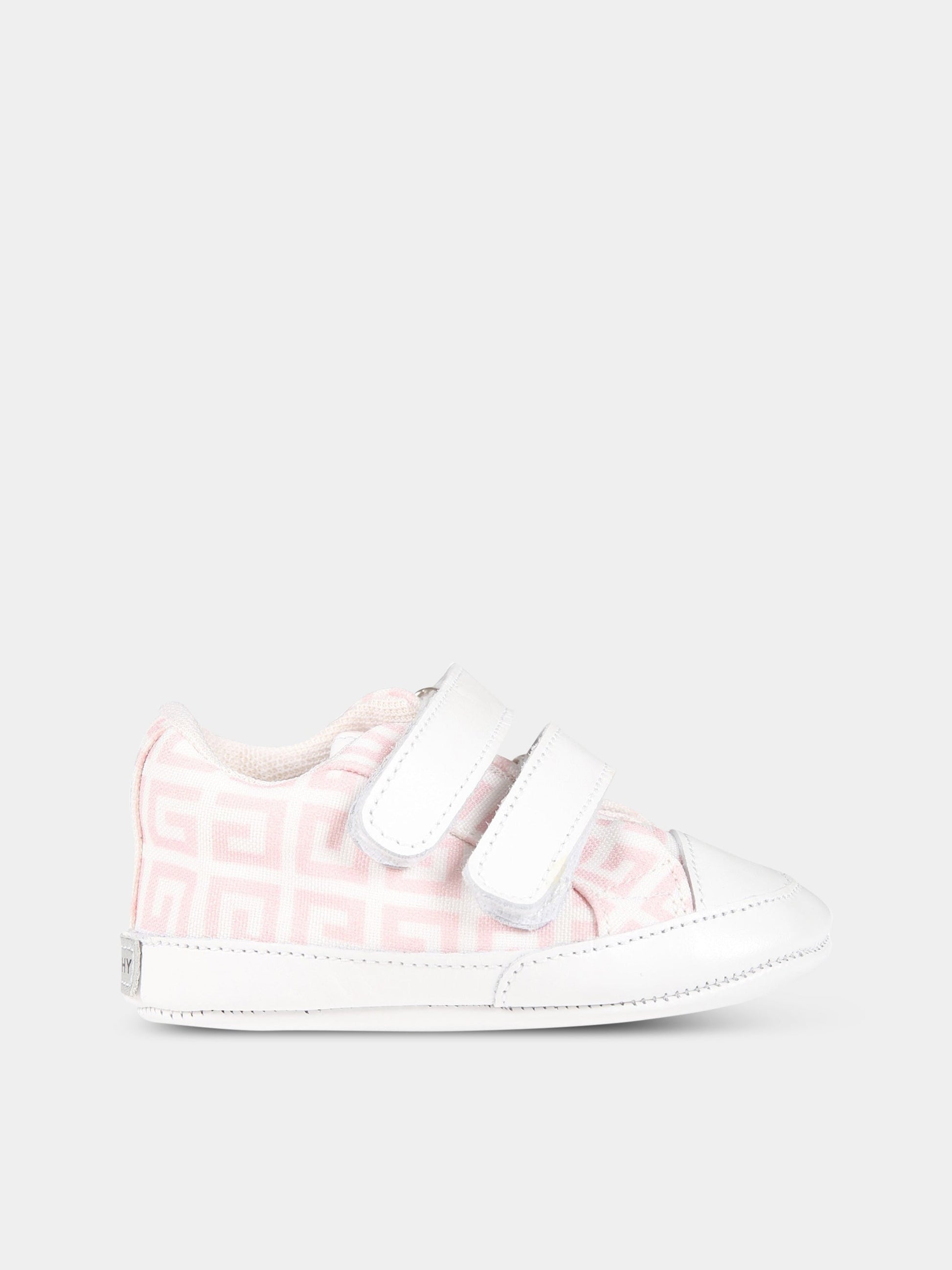 Sneakers bianche per neonata con logo,Givenchy Kids,H99043 44Z