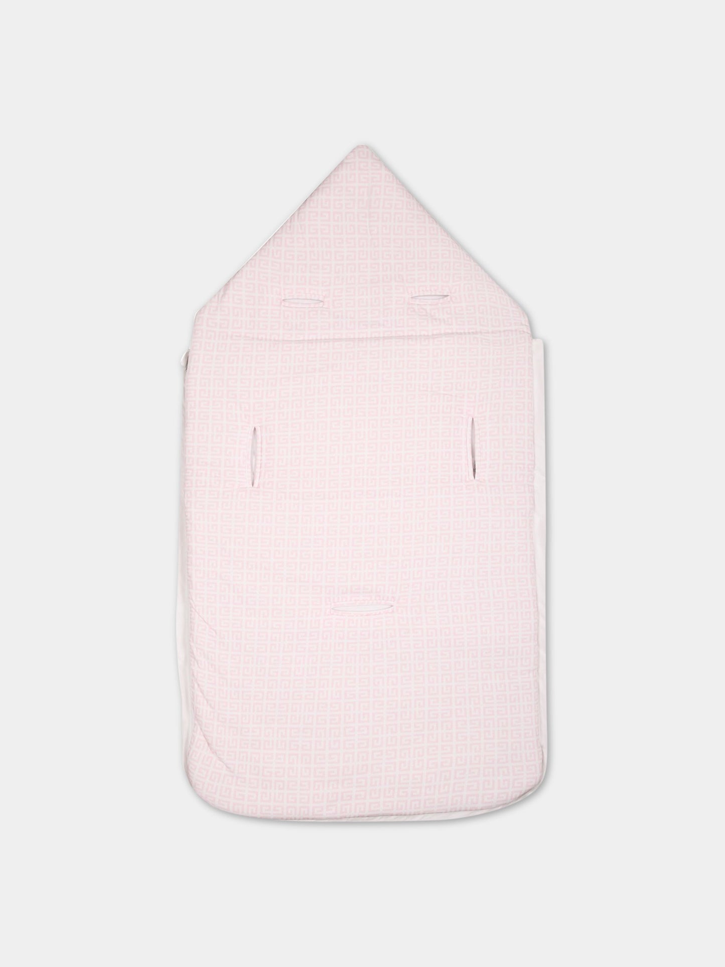 Sacco-nanna bianco per neonata con logo,Givenchy Kids,H90165 44Z