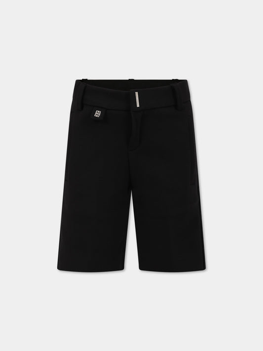 Shorts nero per bambino con logo,Givenchy Kids,H24223 09B