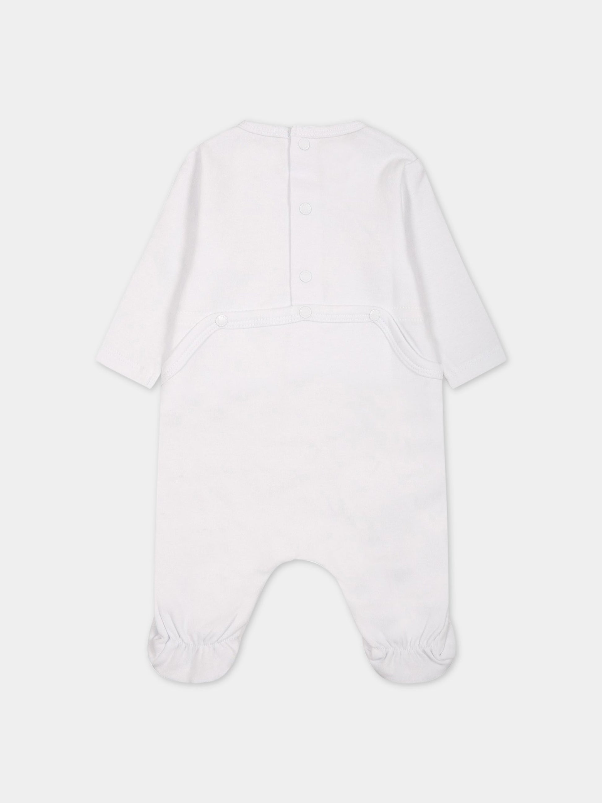 Set multicolor per neonata con logo e  elefante,Kenzo Kids,K98111 A41