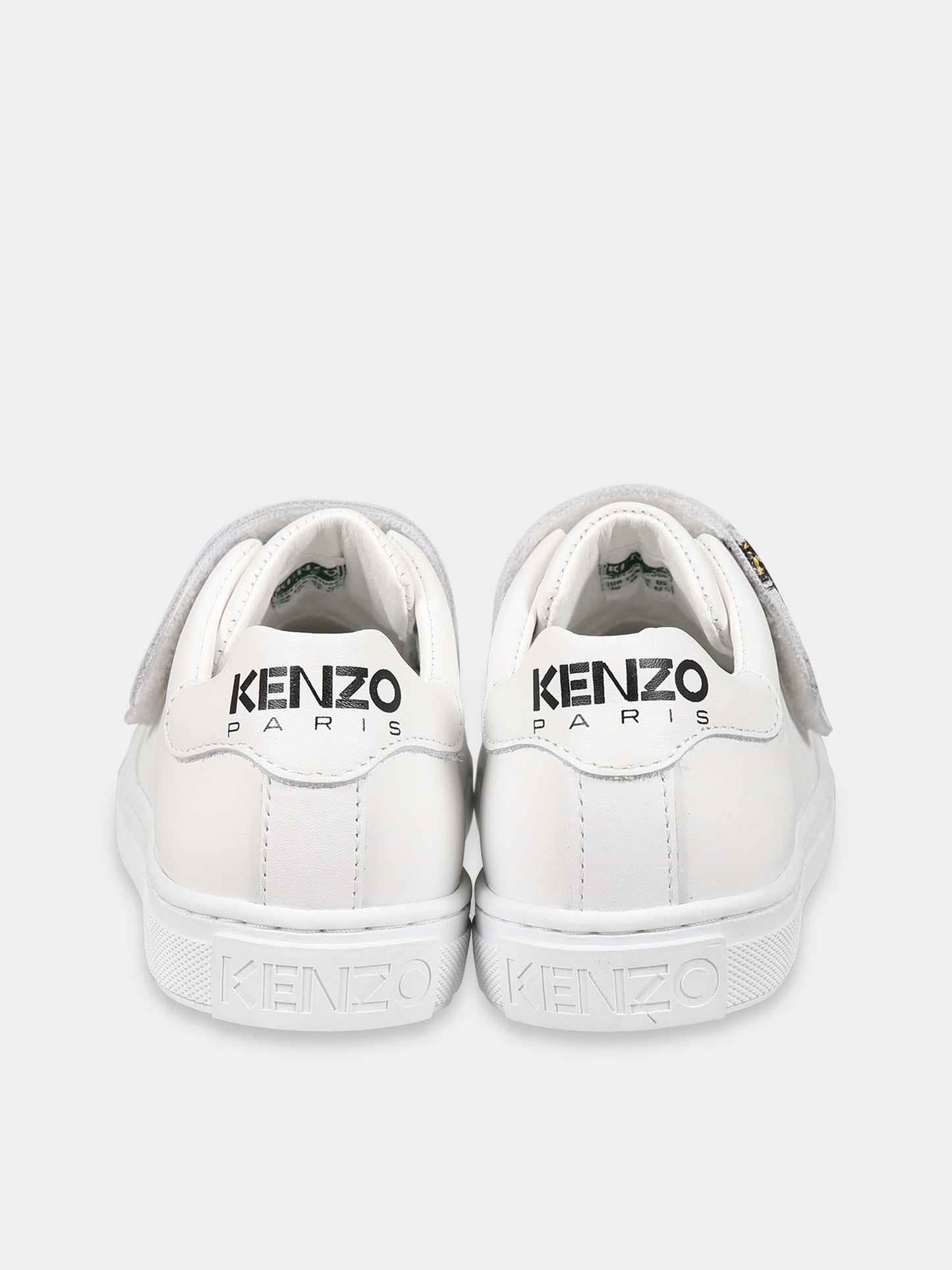Sneakers bianco per bambino con Kotora e logo,Kenzo Kids,K59061 10P