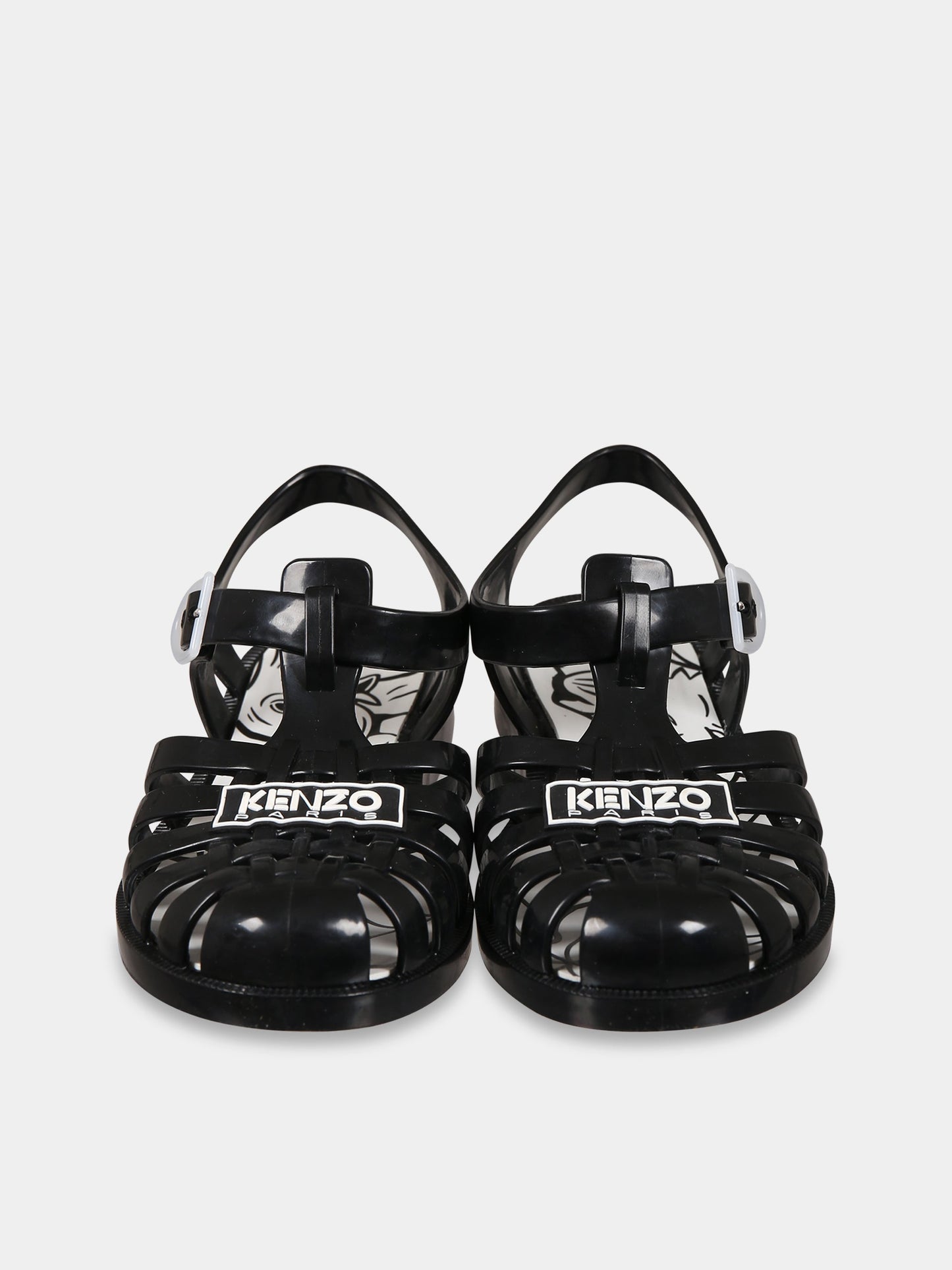 Sandali nero per bambini con logo,Kenzo Kids,K59070 09B