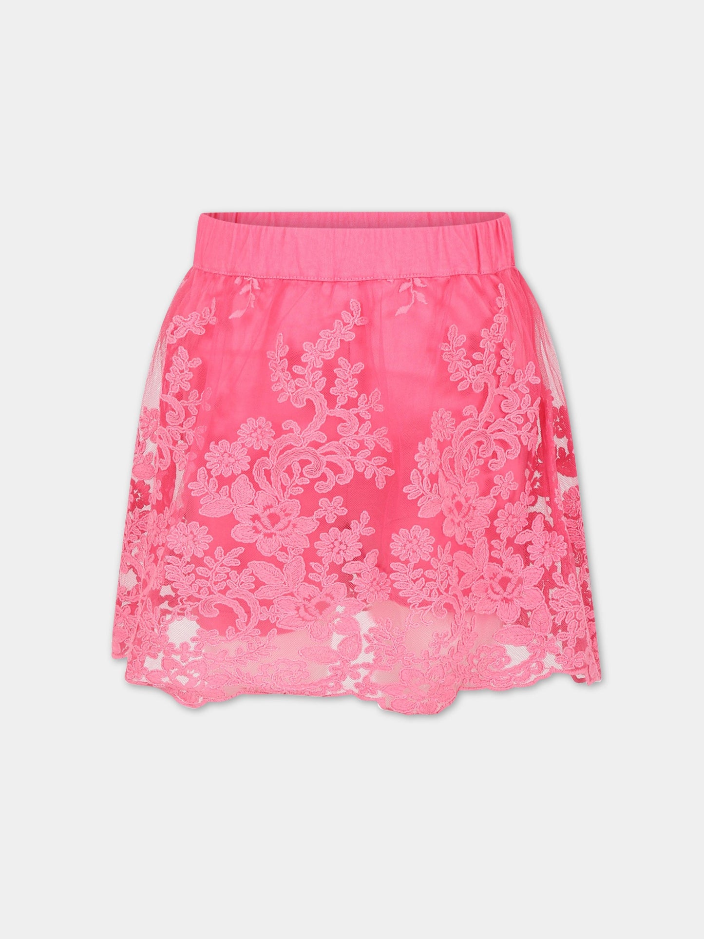 Pantagonna fucsia per bambina con logo,Ermanno Scervino Junior,SFGO047C TU78 3000