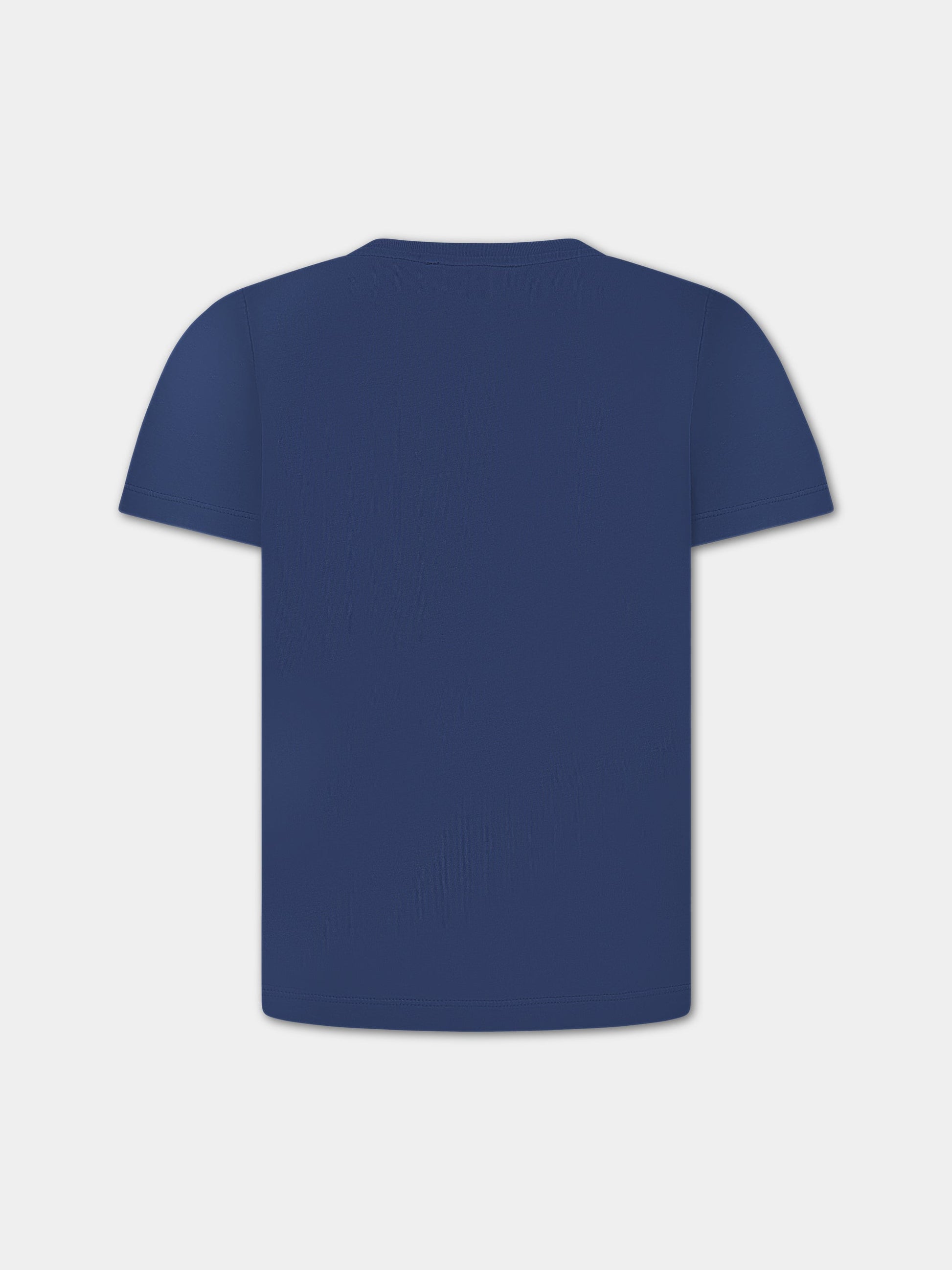 T-shirt blu per bambini con logo,A.p.c.,COEZE E26237IAI