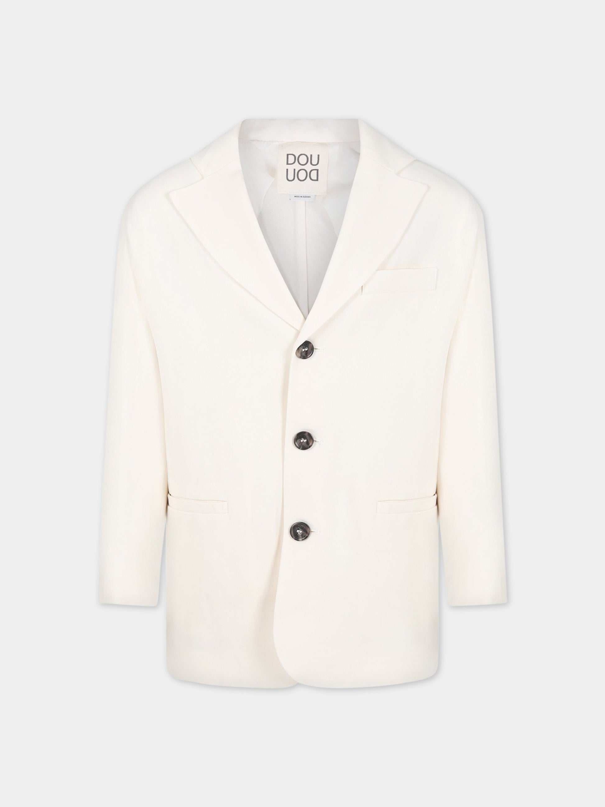 Giacca bianca per bambina,Douuod Kids,DS2P54 K0118 106