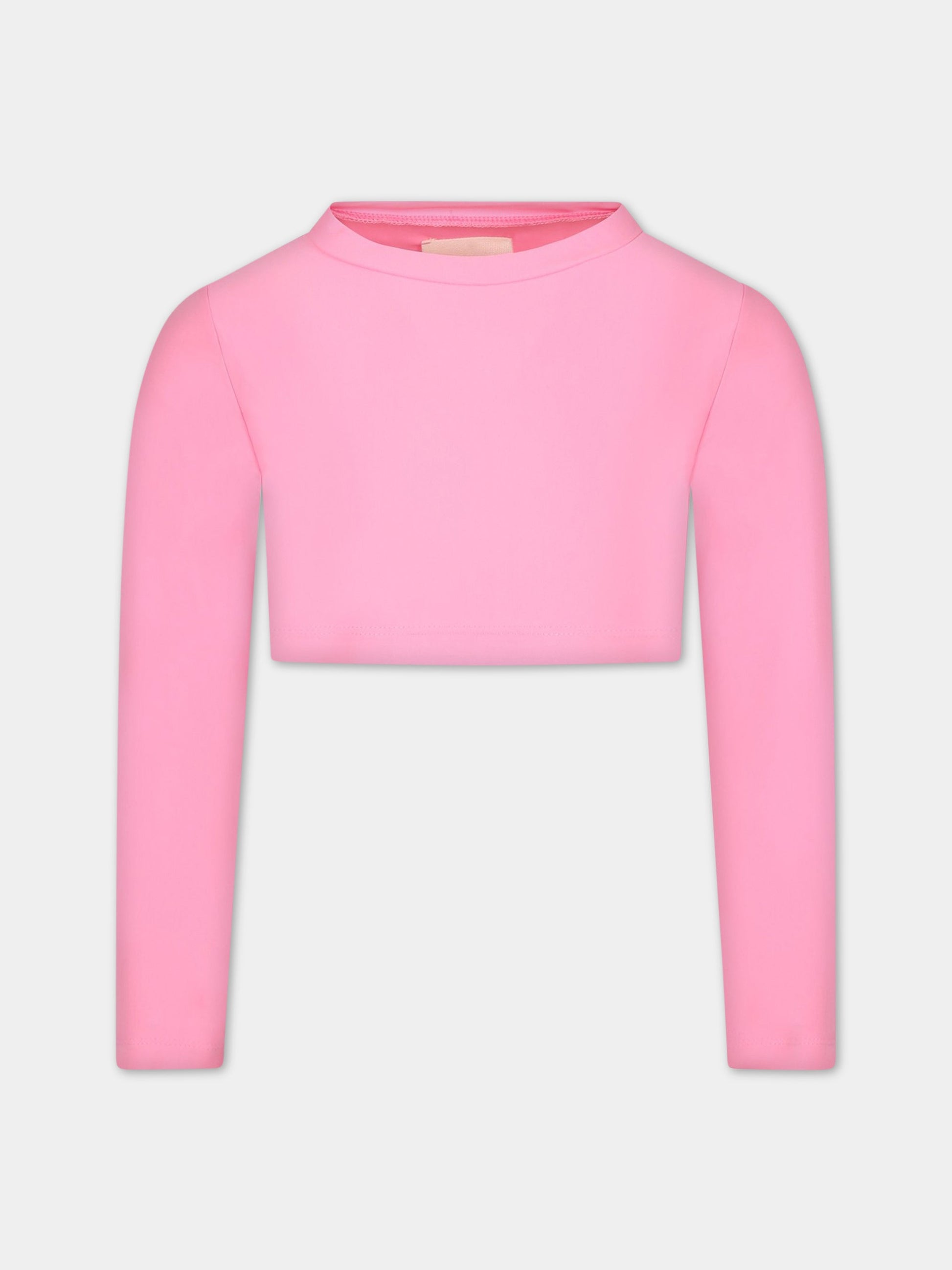 T-shirt a manica lunga rosa per bambina,Douuod Kids,DS8A60 Z0559 515