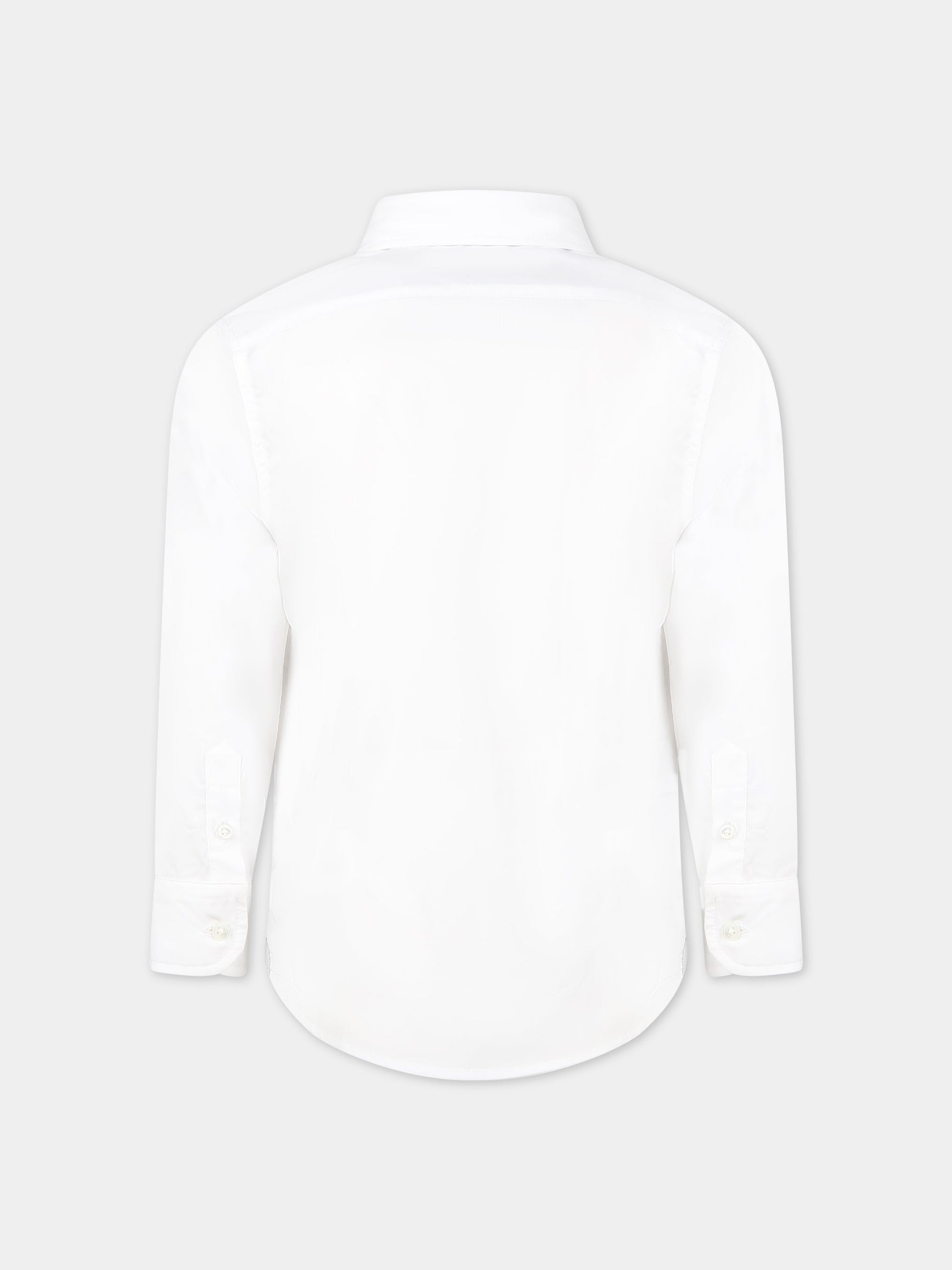 Camicia bianca per bambino con logo,Eleventy,ES5P50 P0013 100