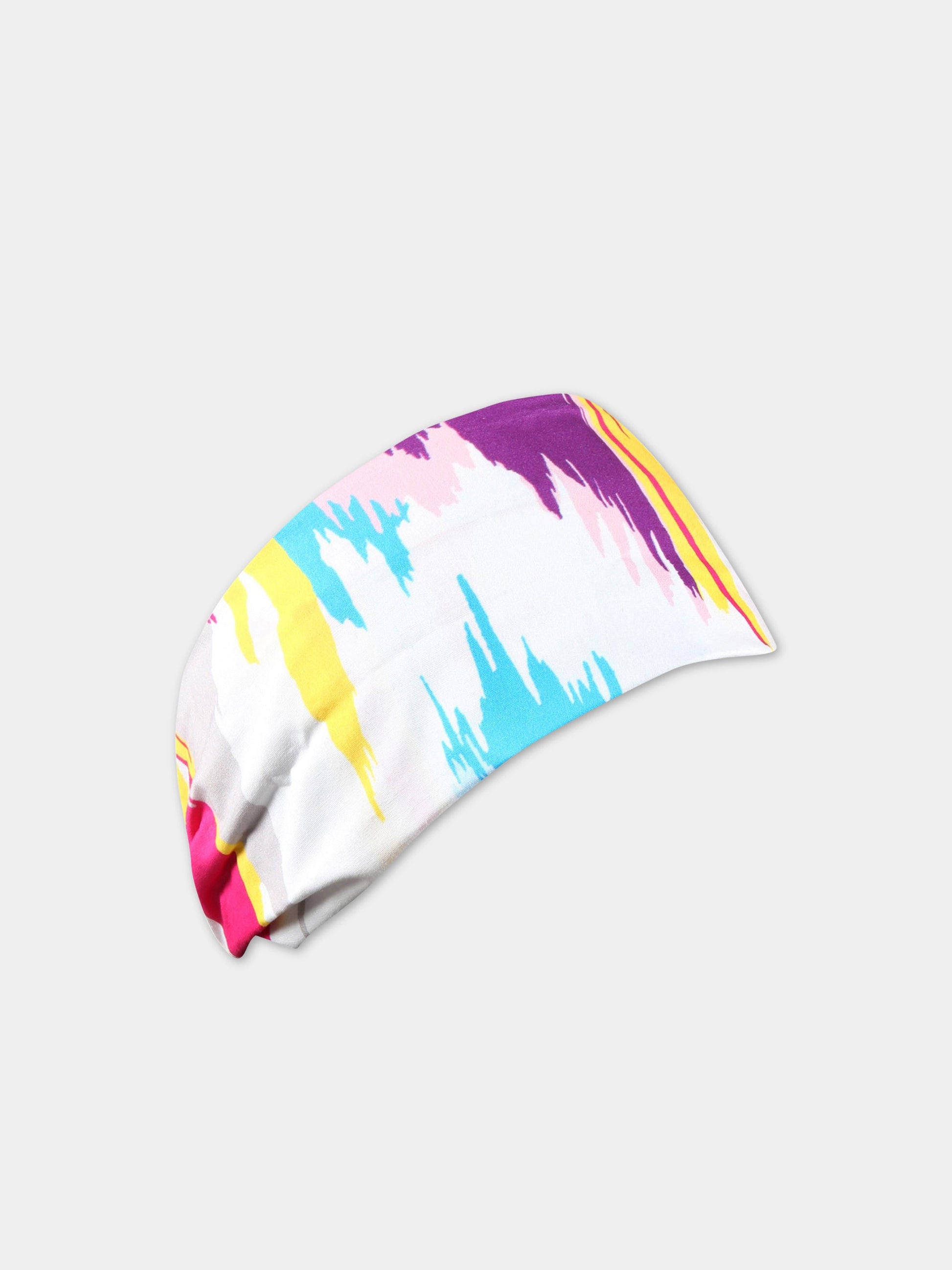 Fascia multicolor per capelli per bambina con stampa,Missoni,MS0B64 P0289 999