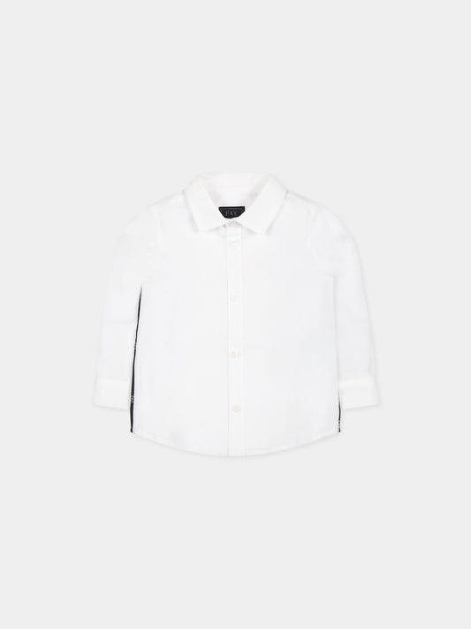 Camicia bianca per neonato con logo,Fay Kids,FS5510 P0013 100
