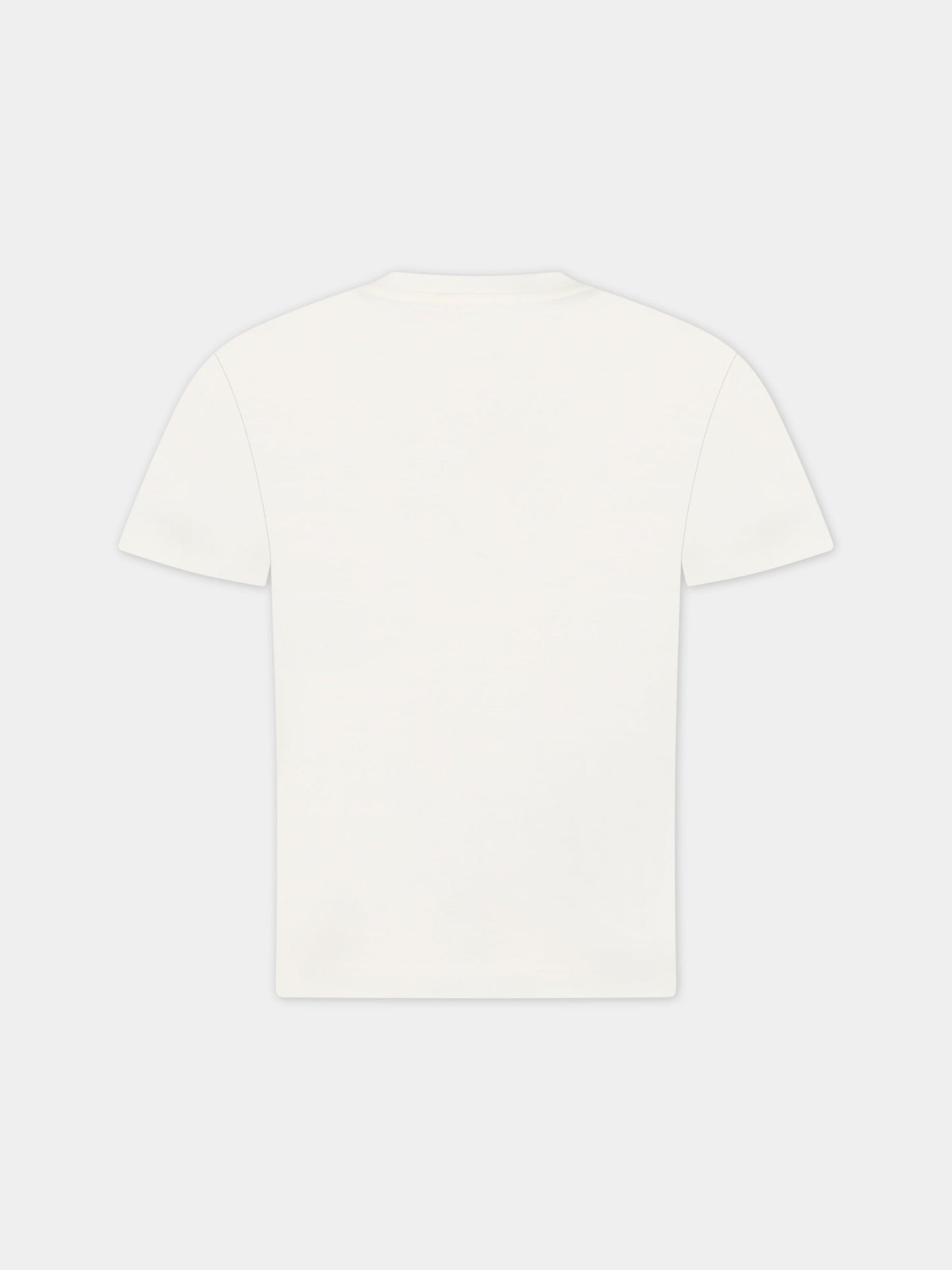 T-shirt bianco per bambina con stampa pappagalli,Stella Mccartney Kids,TS8B41 Z0434 101