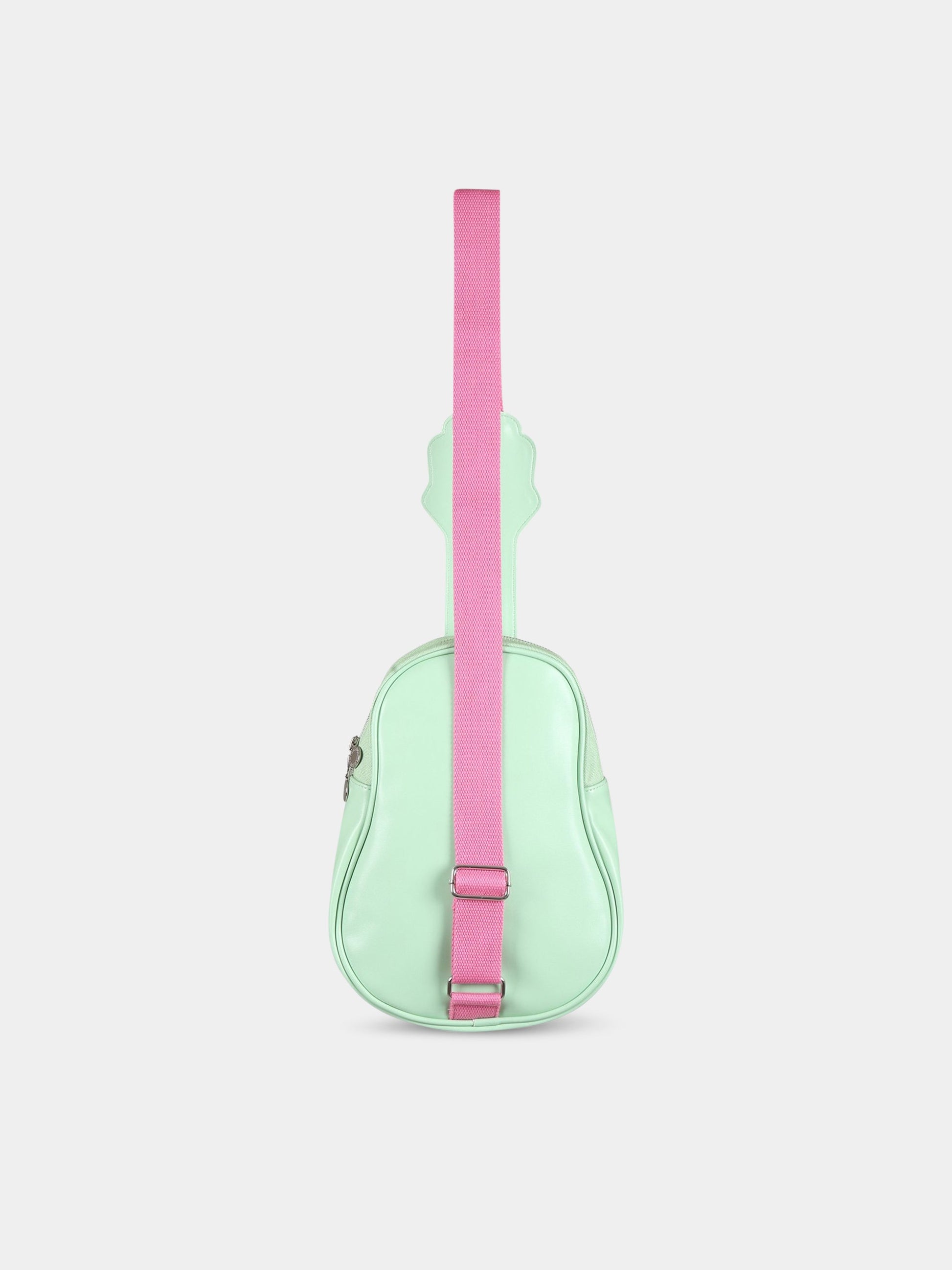 Borsa verde per bambina con stampa multicolor,Stella Mccartney Kids,TS0B08 Z0699 999