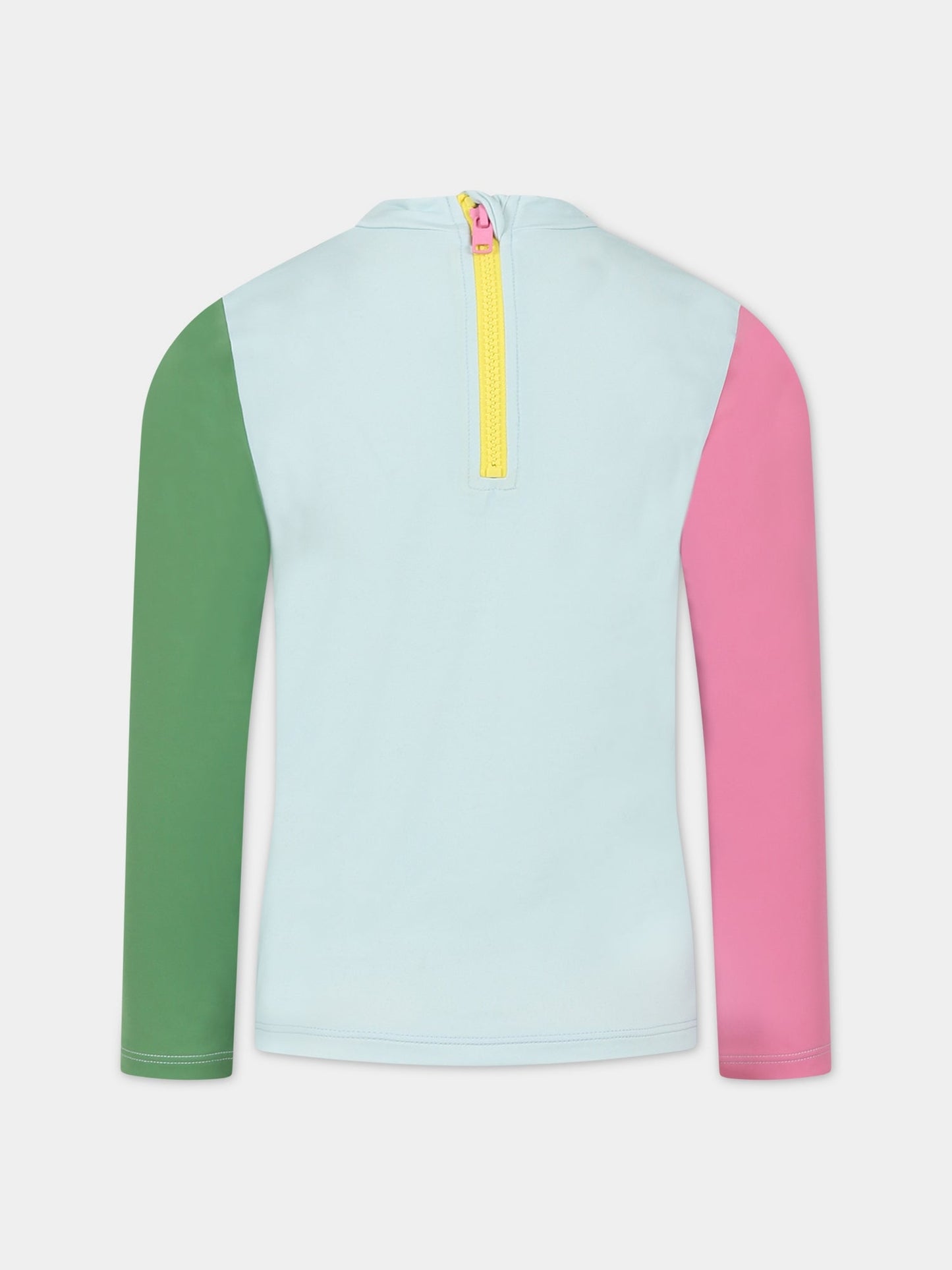 Completo multicolor per bambina con stampa pappagalli,Stella Mccartney Kids,TSCB65 Z0157 999