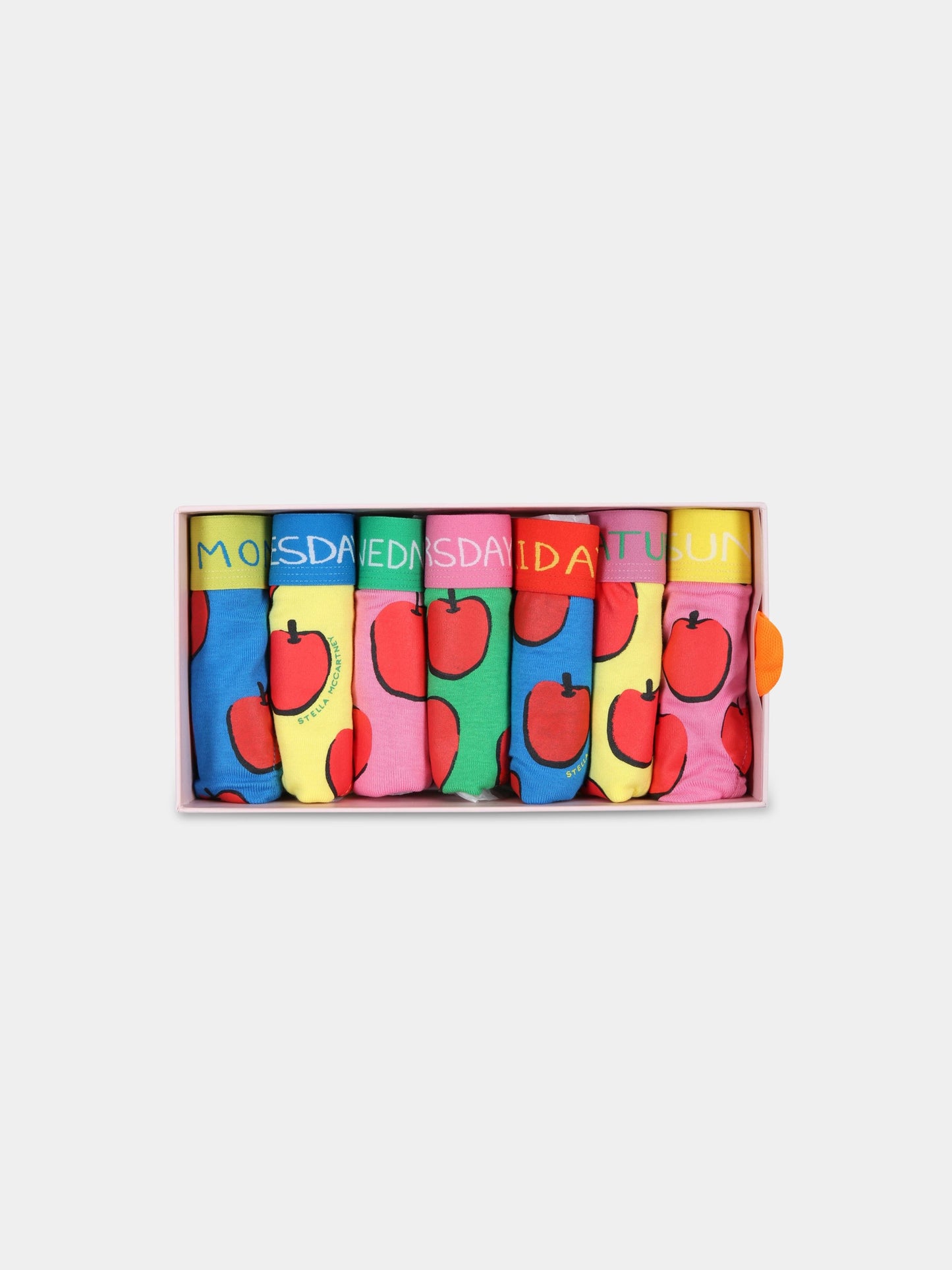 Set multicolor per bambina con mele,Stella Mccartney Kids,TS0B79 Z0723 999