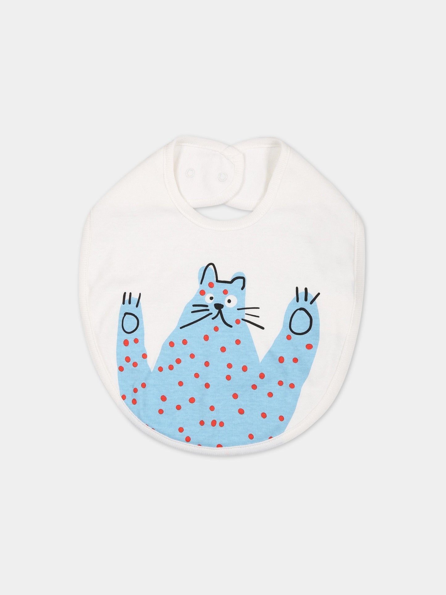 Set bianco neonato con stampa animali,Stella Mccartney Kids,TSB539 Z1098 100MC