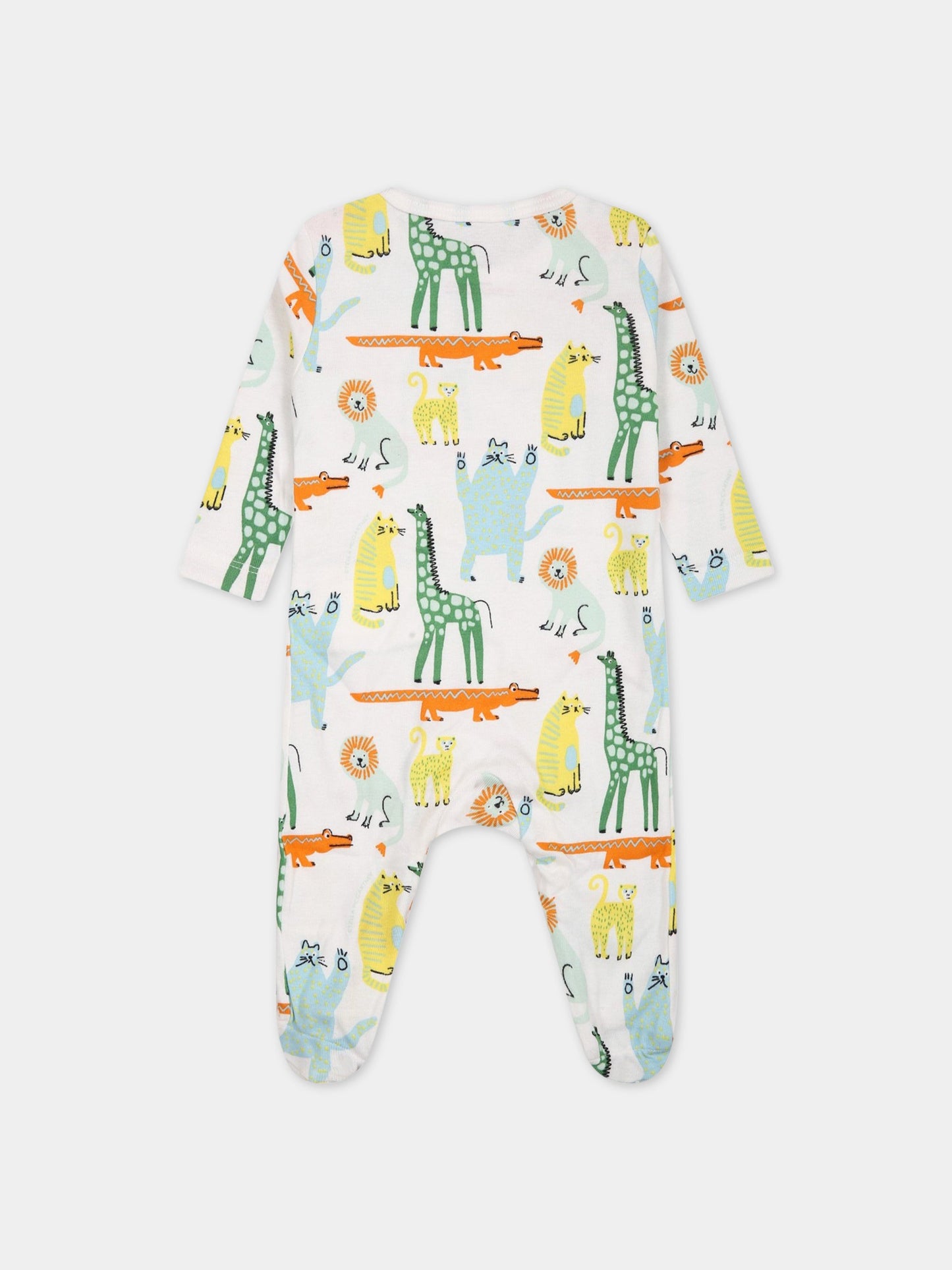 Set bianco per neonato con stampa,Stella Mccartney Kids,TSB509 Z1098 100MC