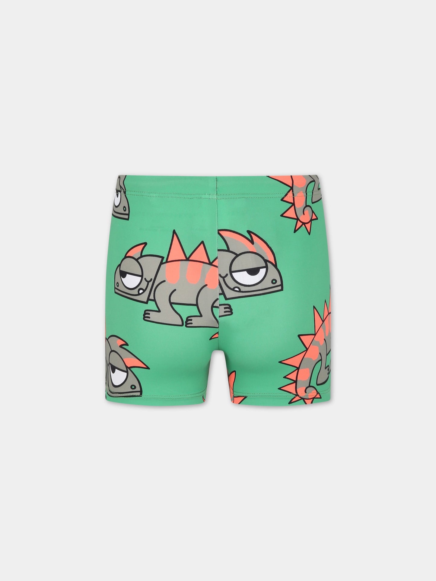Boxer verdi da mare per bambino con camaleonte,Stella Mccartney Kids,TSCQ09 Z0983 711MC