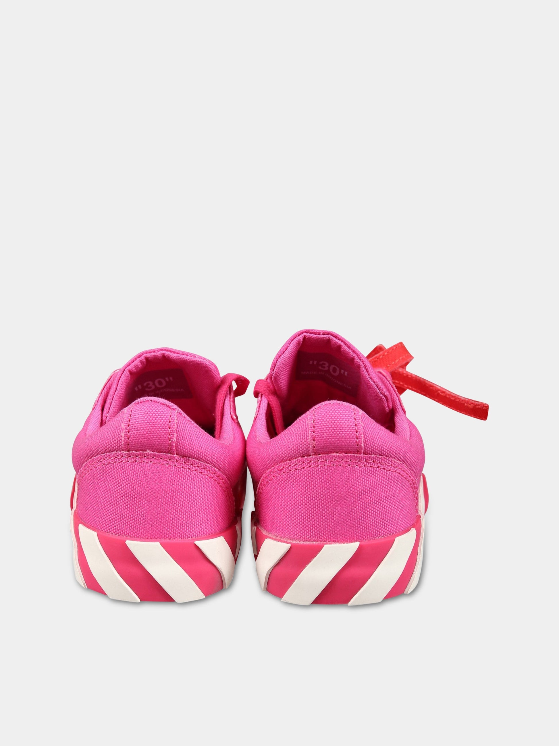 Sneakers fucsia per bambina con iconiche frecce,Off White,OGIA001S23FAB0013201