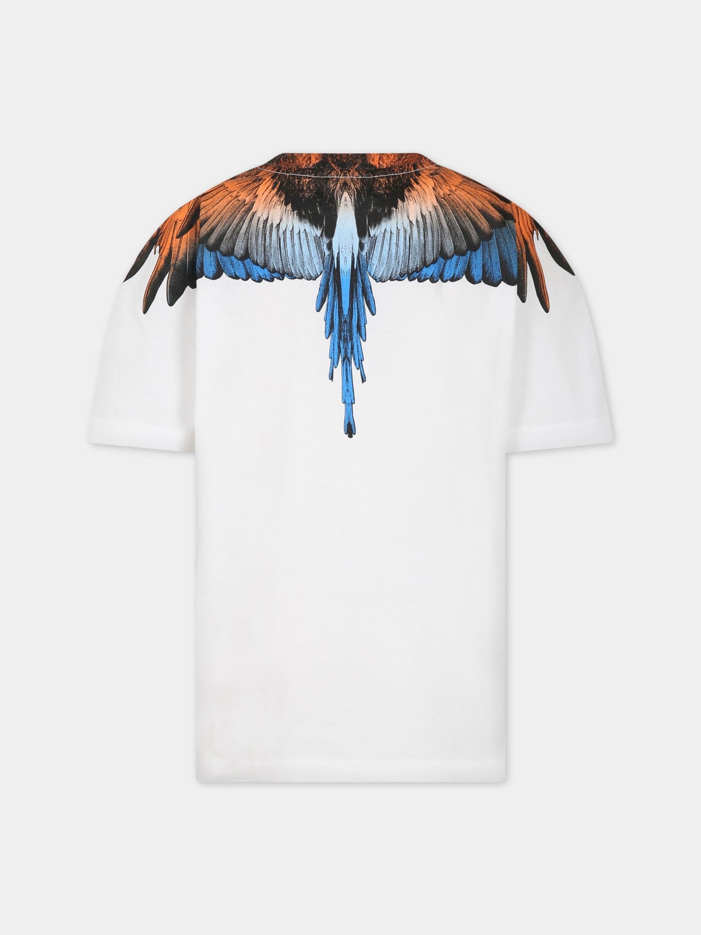 T-shirt bianca per bambino con iconiche ali,Marcelo Burlon Kids,CBAA001S23JER0020120