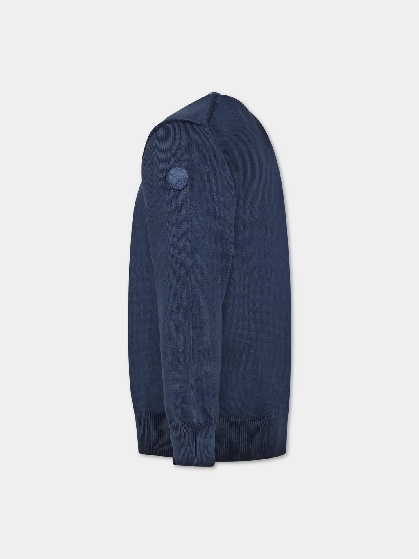 Maglione blu per bambino con logo,North Sails,796162 000 0802