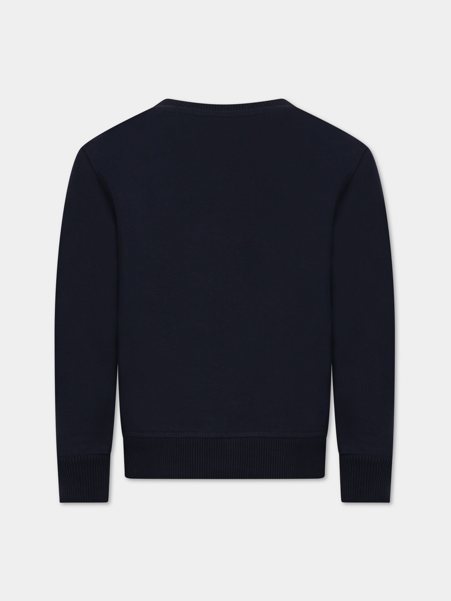 Felpa blu per bambino con logo azzurro,North Sails,794406 000 0802