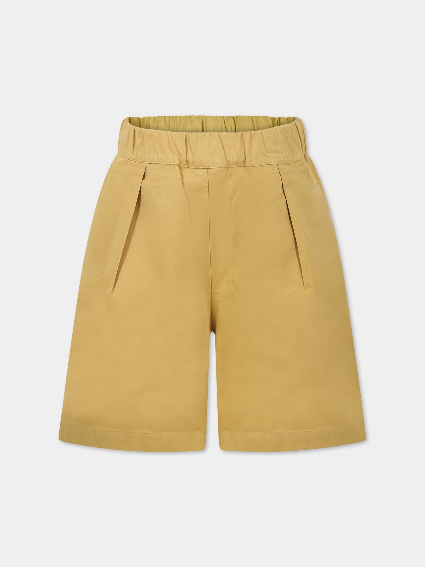 Shorts giallo per bambino con logo,The New Society,S23 K WV011 DANIELLE