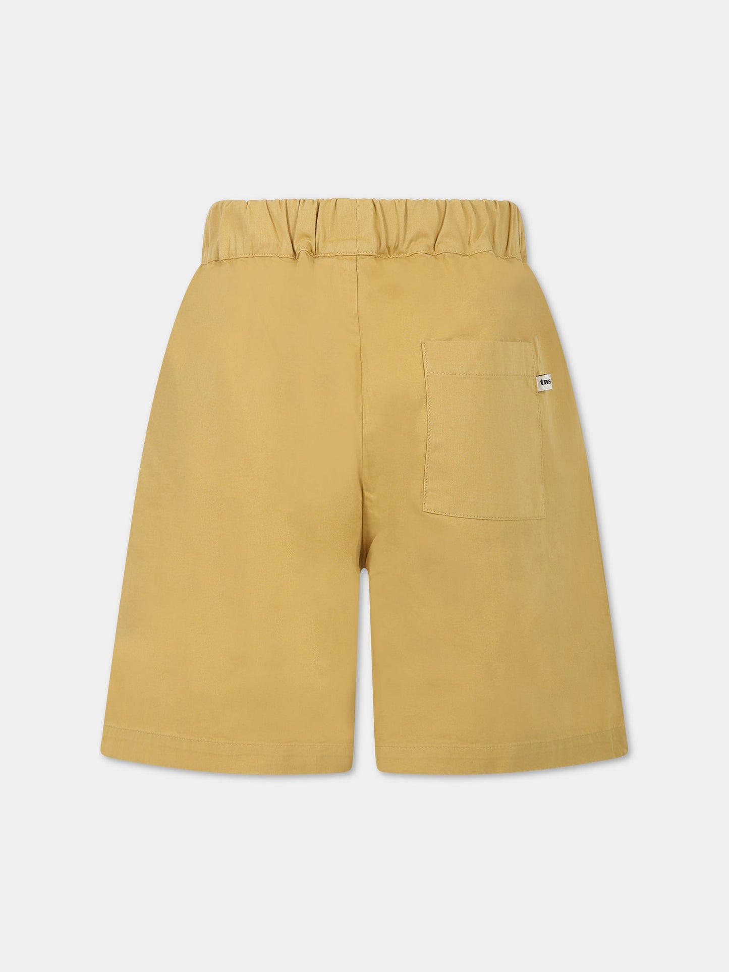 Shorts giallo per bambino con logo,The New Society,S23 K WV011 DANIELLE