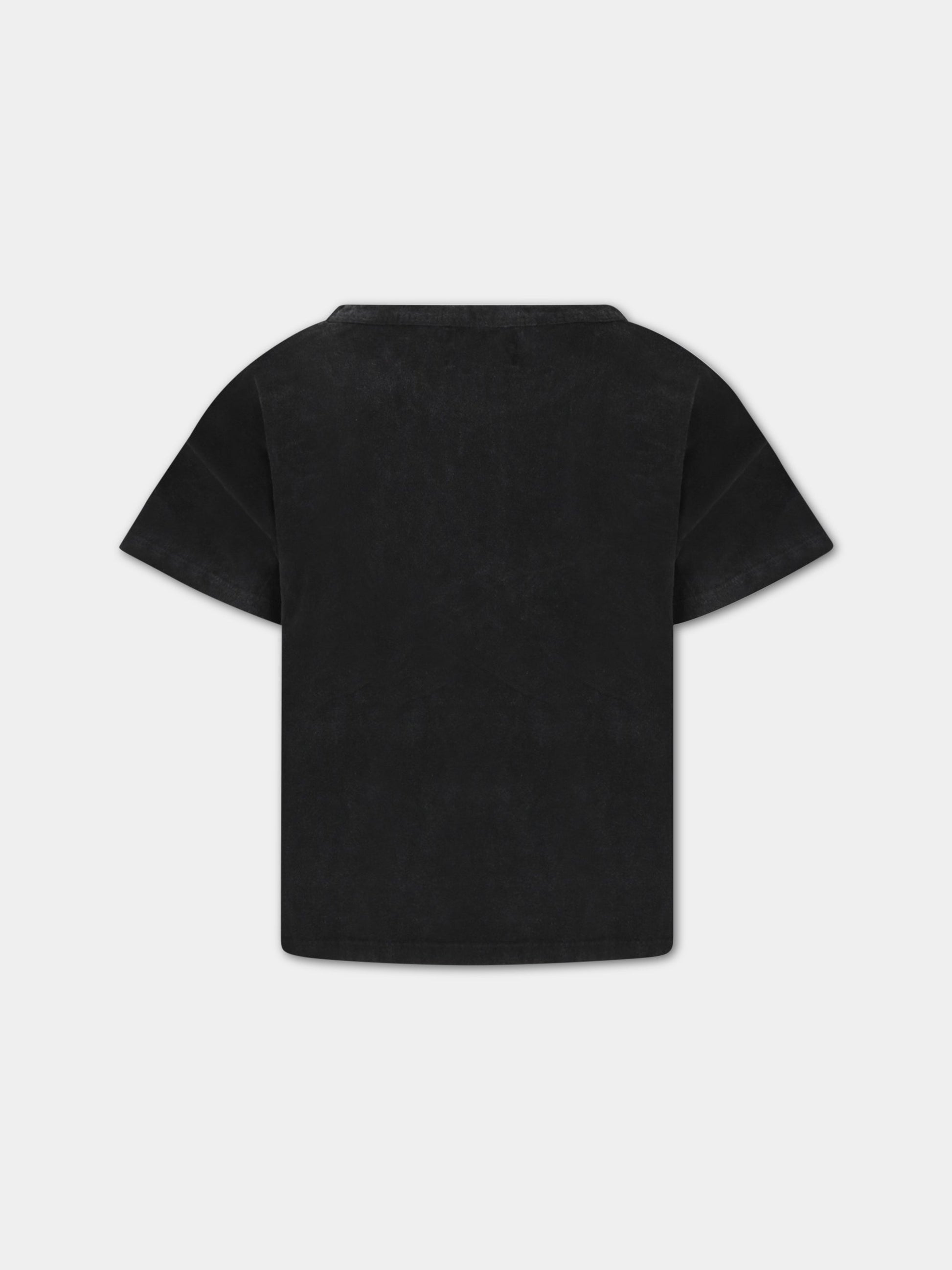 T-shirt grigia per bambino con scritta bianca,Bobo Choses,123AC002