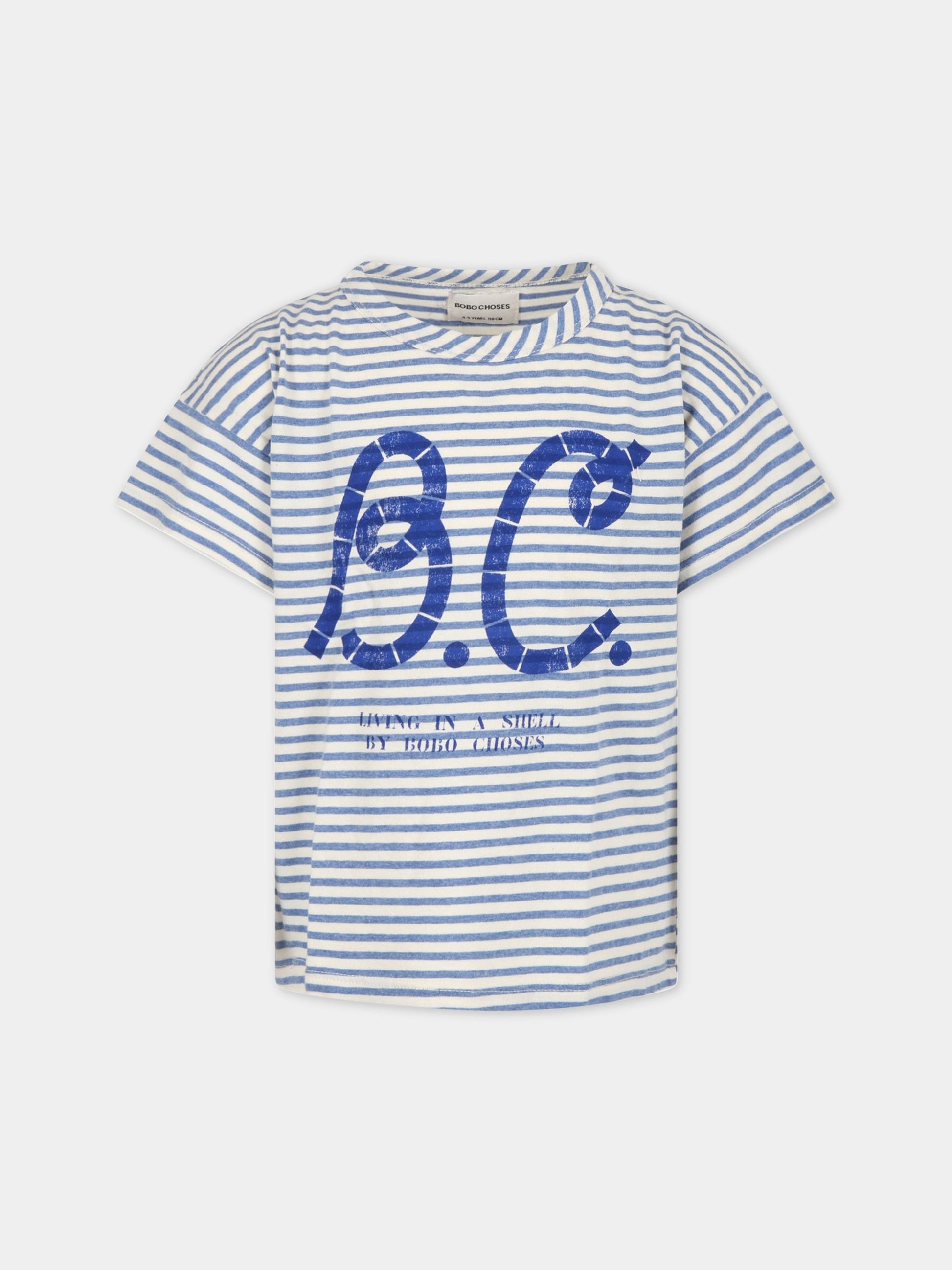 T-shirt multicolor per bambino con logo,Bobo Choses,123AC007
