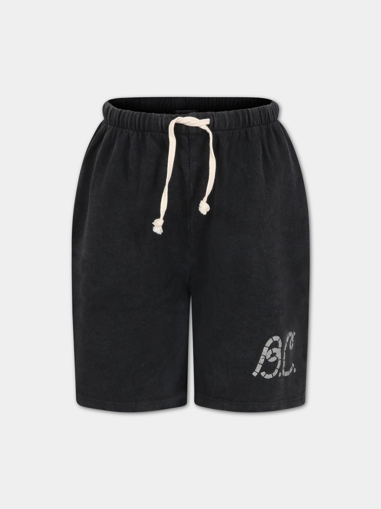 Shorts grigi per bambino con logo bianco,Bobo Choses,123AC069