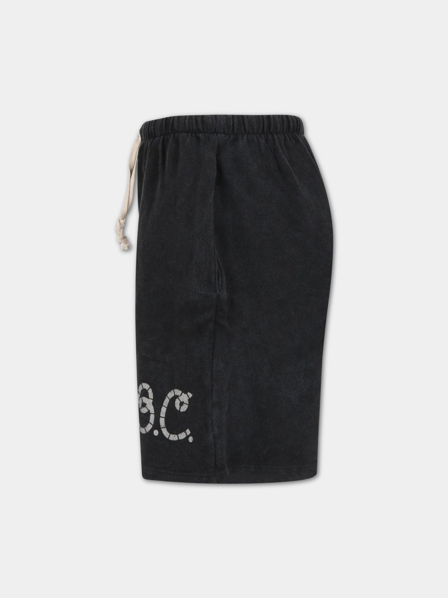 Shorts grigi per bambino con logo bianco,Bobo Choses,123AC069