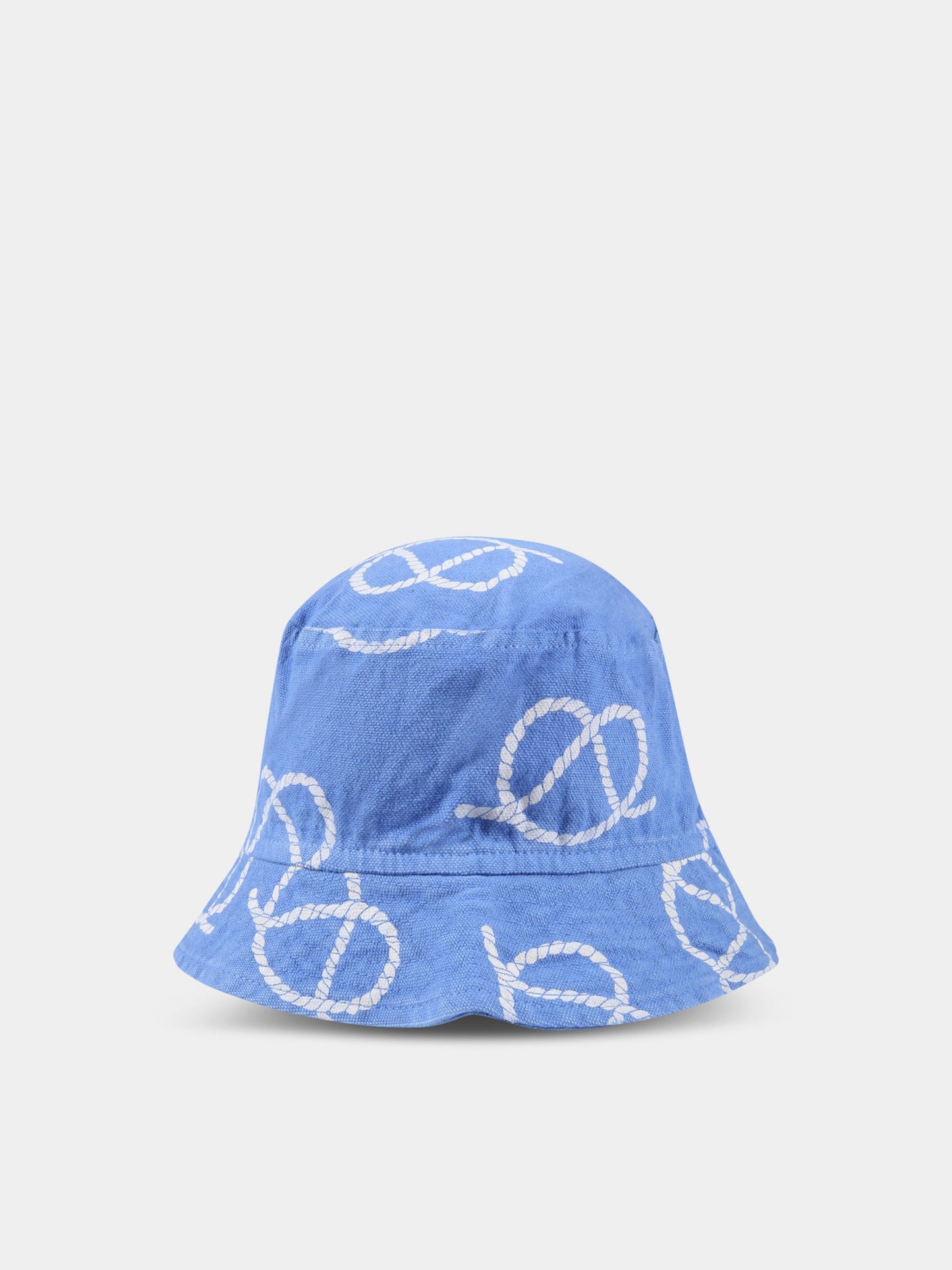 Cloche blu per bambini con stampa corda all-over e logo,Bobo Choses,123AI030