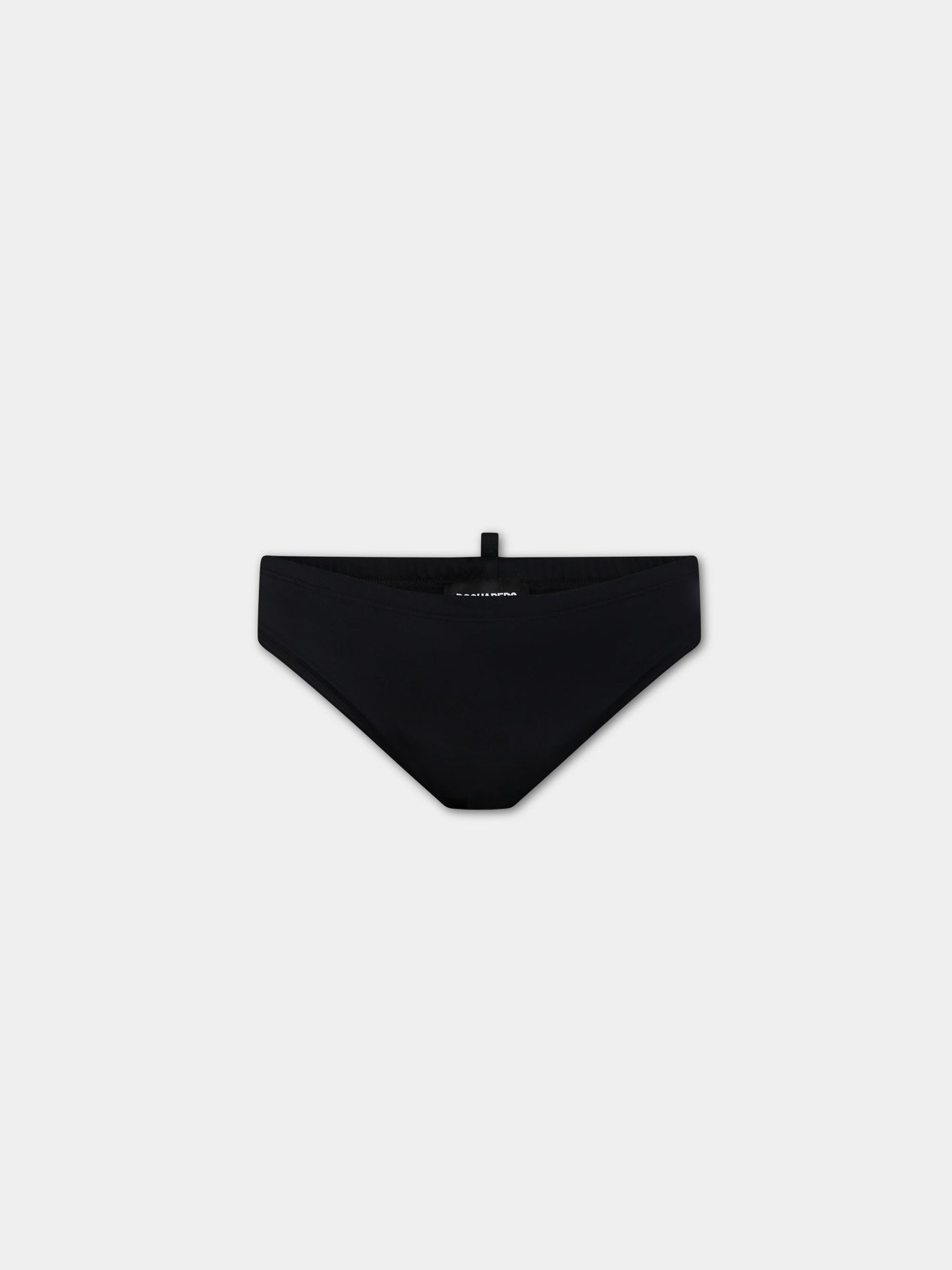 Slip-mare nero per bambino con logo,Dsquared2,DQ1686 D000V DQ900