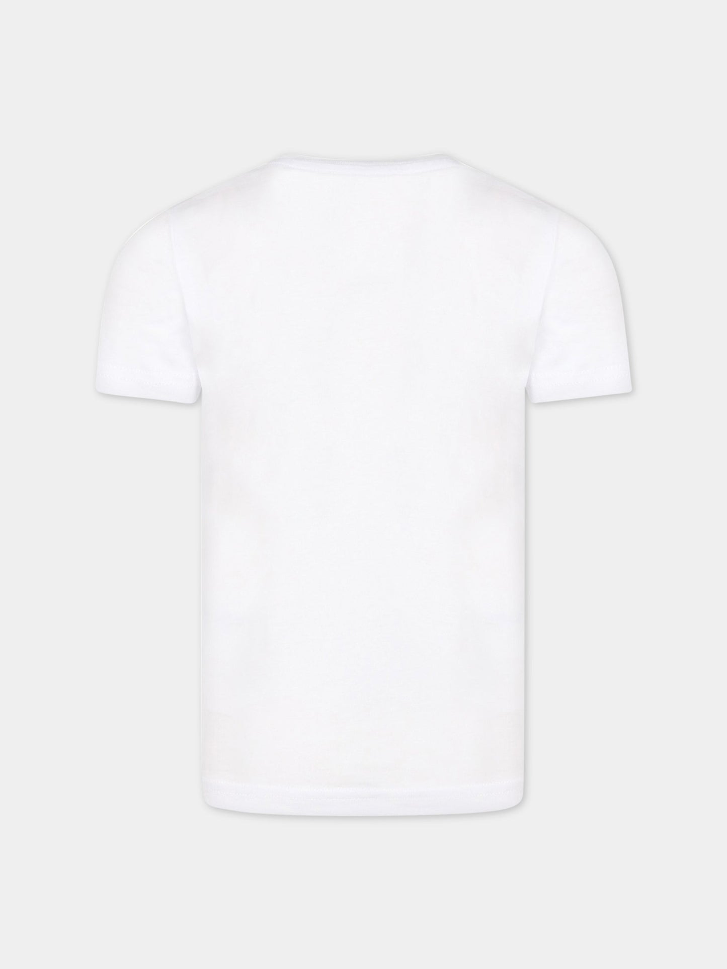 T-shirt bianca per bambino con logo,Dsquared2,DQ1359 D00MV DQ100