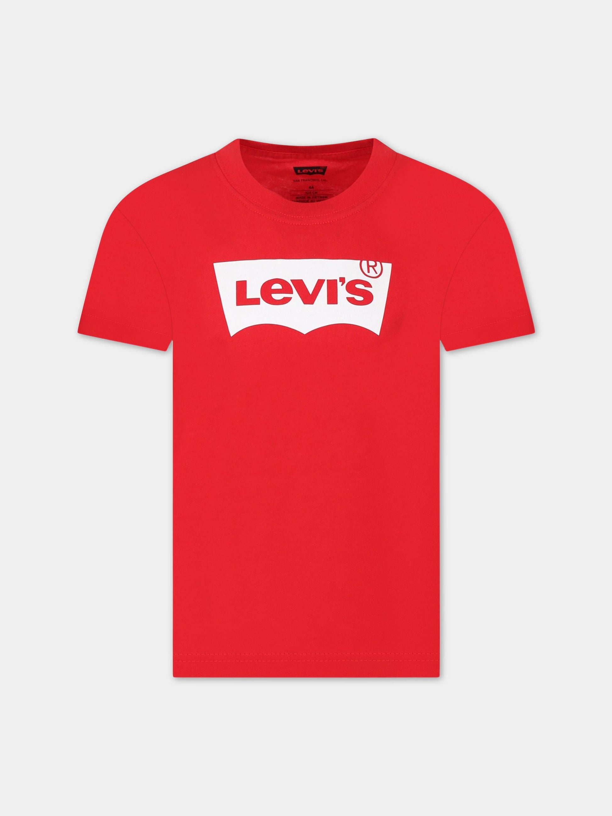 T-shirt rossa per bambino con logo,Levi's Kids,LK9E8157 9E8157 R6W