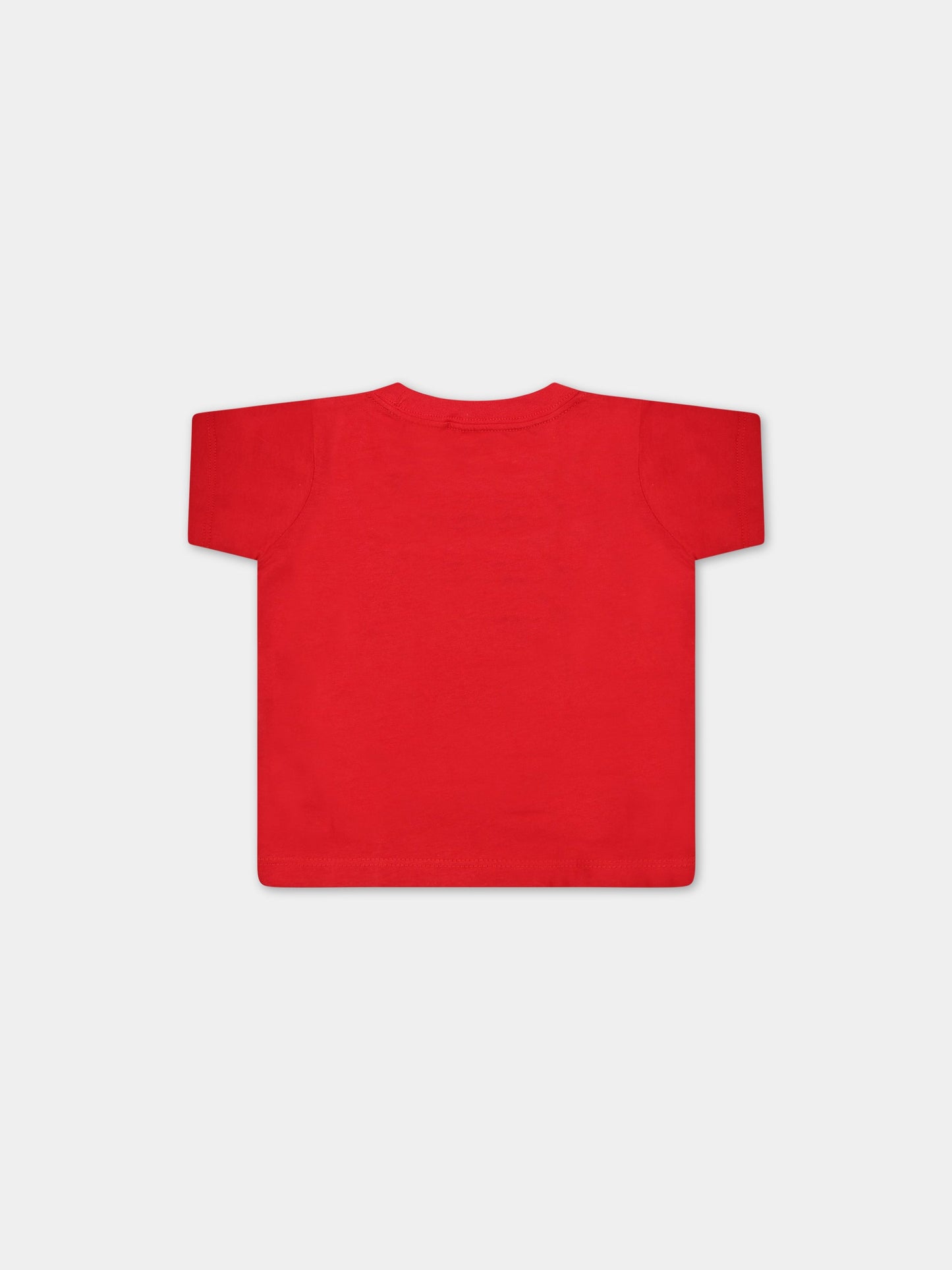 T-shirt rossa per neonato con stampa bianca del logo,Levi's Kids,LK6E8157 6E8157 R6W