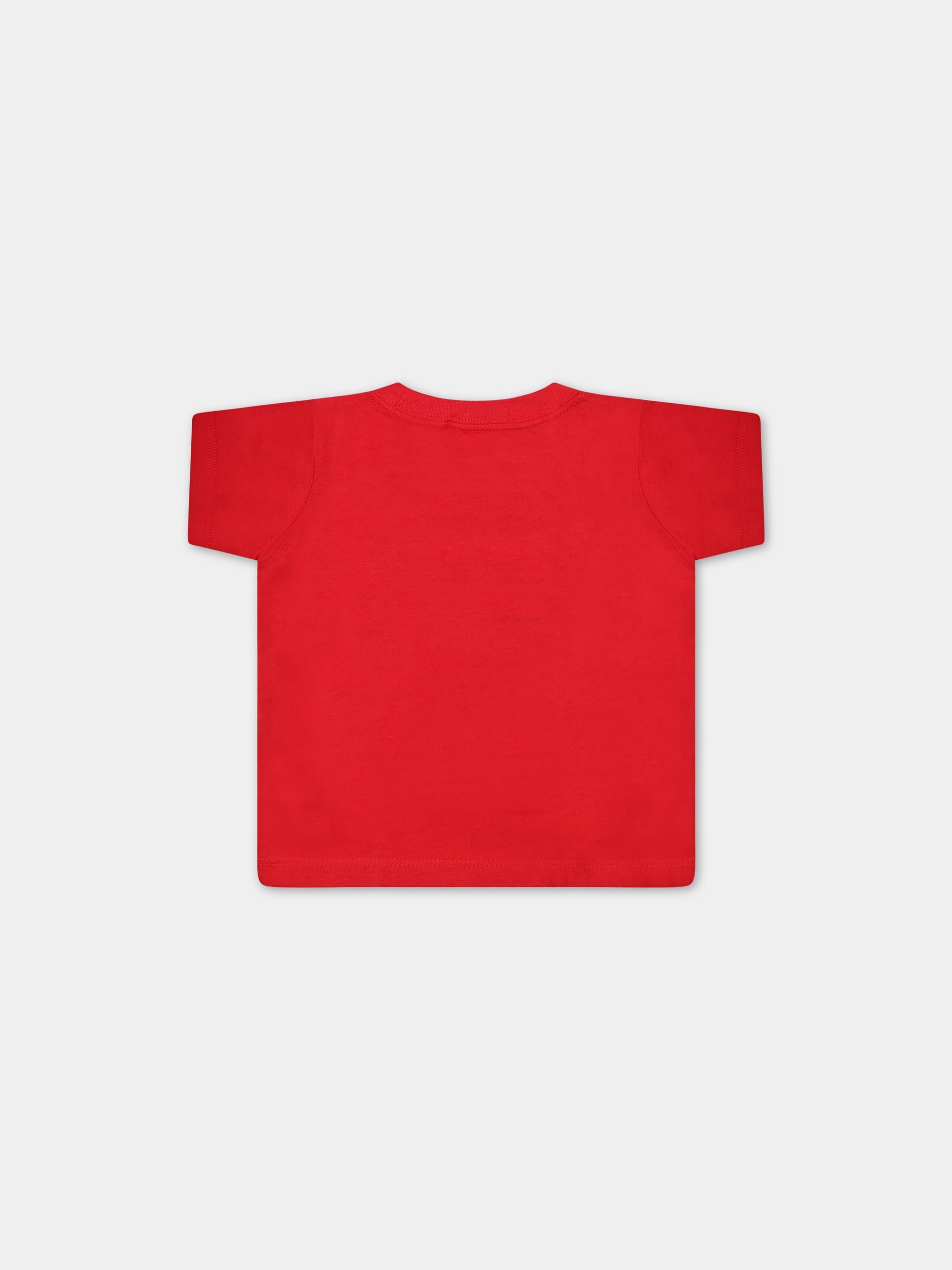 T-shirt rossa per neonato con stampa bianca del logo,Levi's Kids,LK6E8157 6E8157 R6W