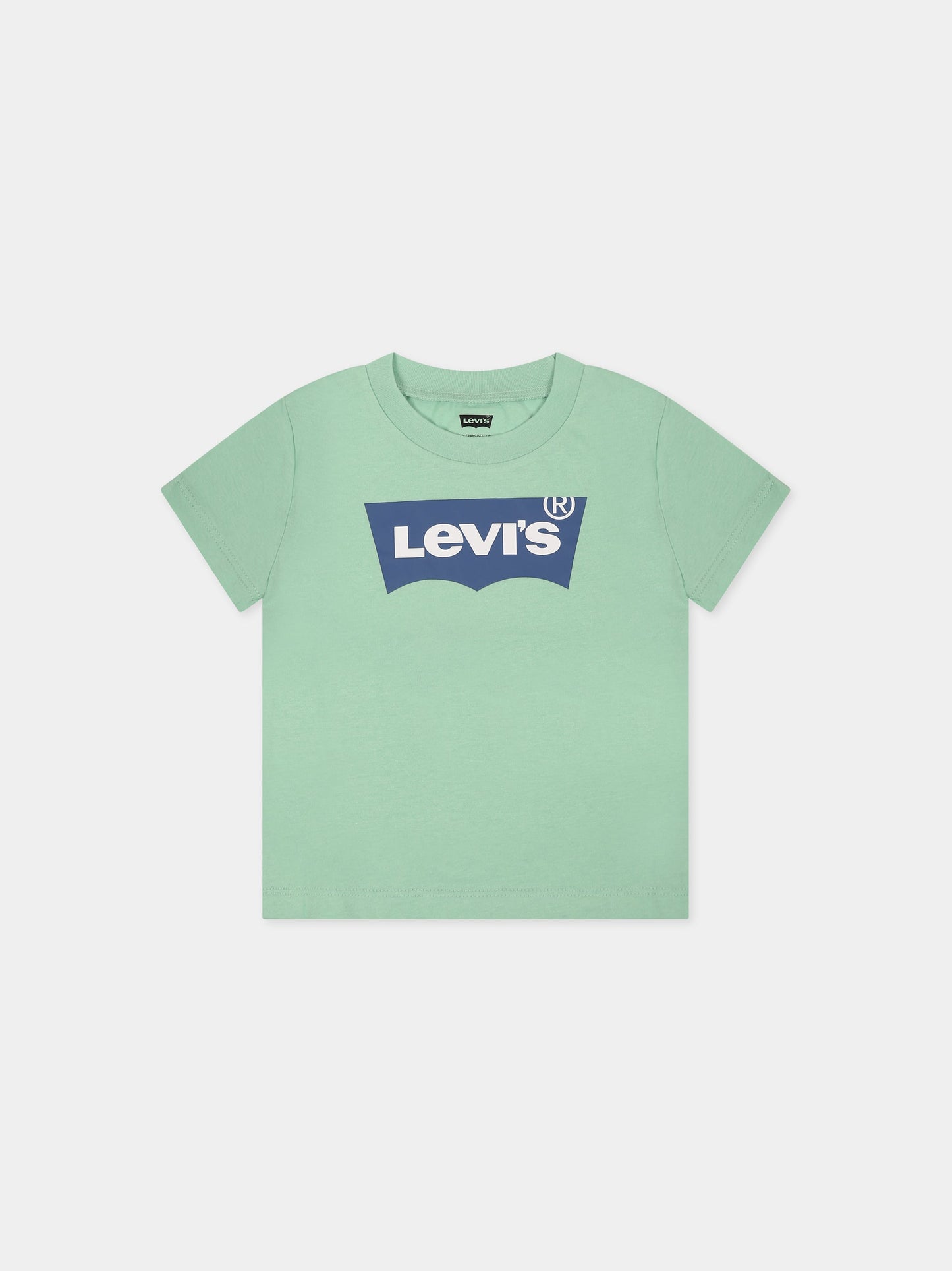 T-shirt verde per neonati con logo,Levi's Kids,LK6E8157 6E8157 ECV