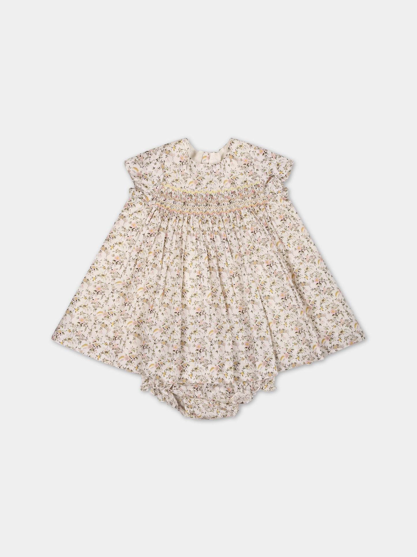 Vestito multicolor per neonata con stampa,Bonpoint,S03XDRW00102 502