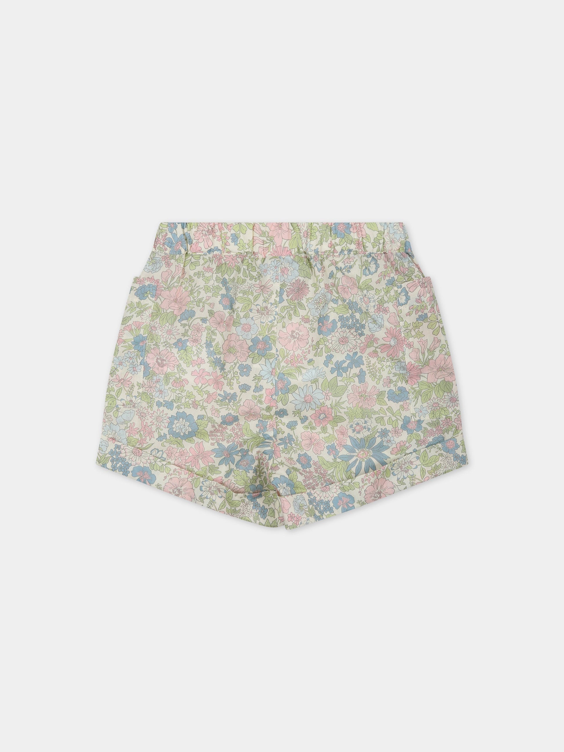 Shorts multicolor per neonata con stampa fiori,Bonpoint,S03YBEW00101 520